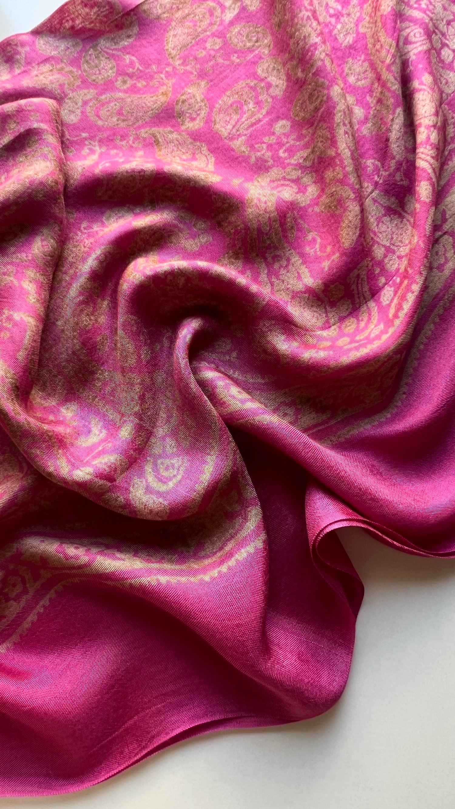 Fuşya Pembe Şal Desen Kelagayi Şal 190x90