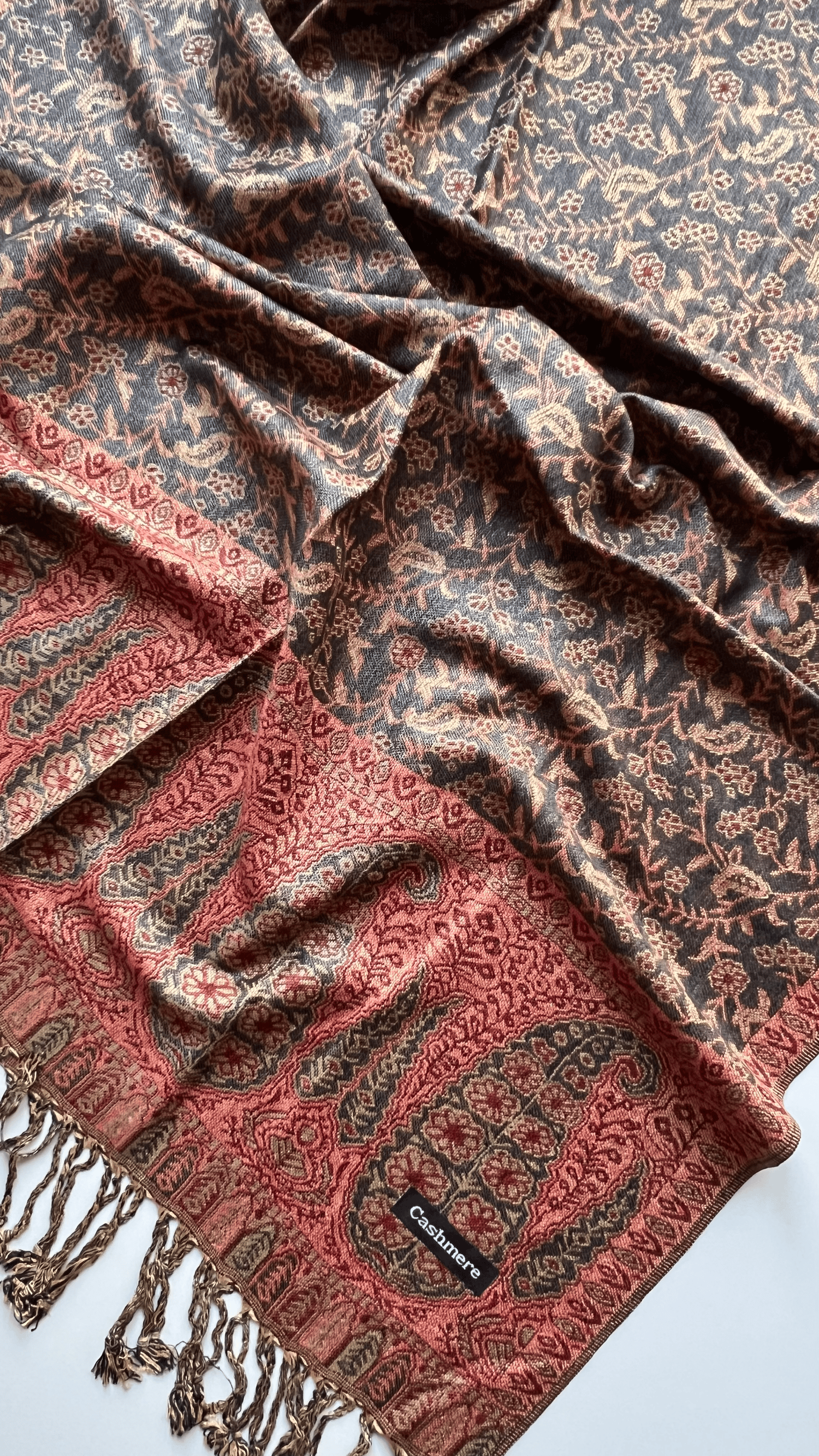 Haki Bronz Kaşmir Şal 180x70