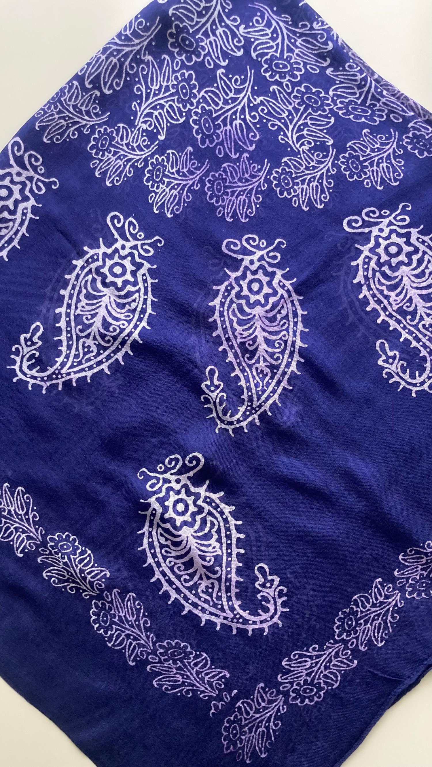 Lacivert Kelagayi İpek Eşarp 130*130