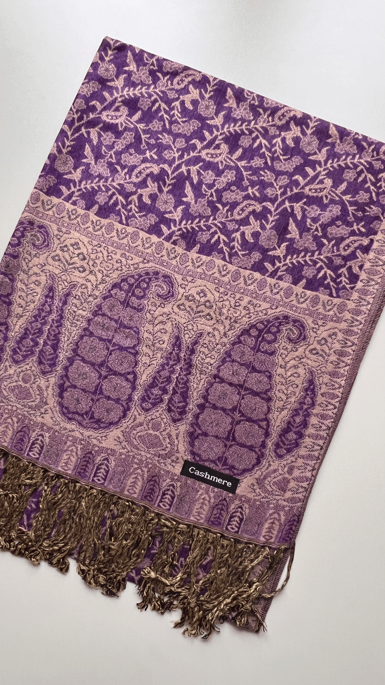 Mor Kaşmir Şal 180x70