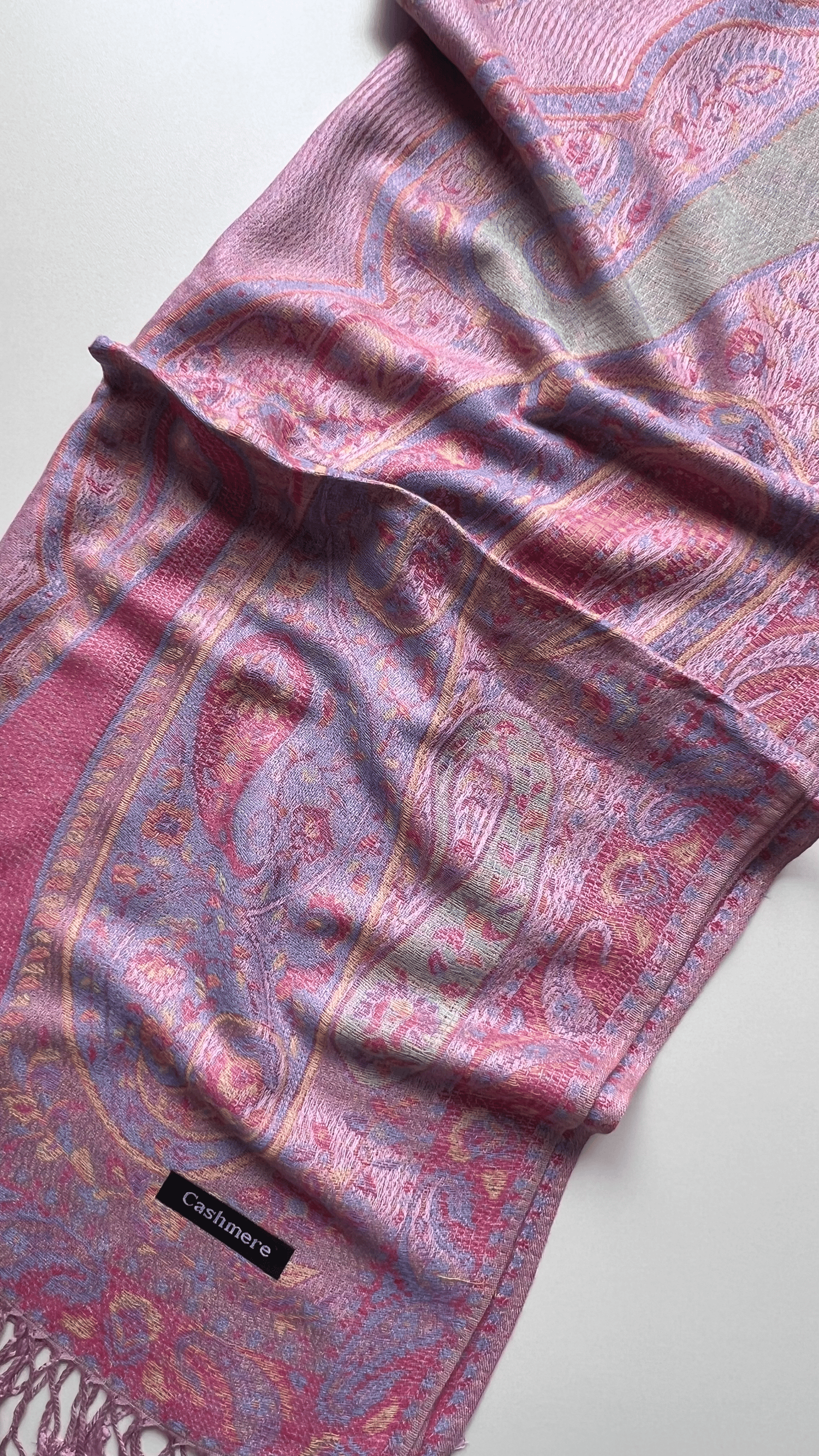 Pudra Pembe Kaşmir Şal 180x70
