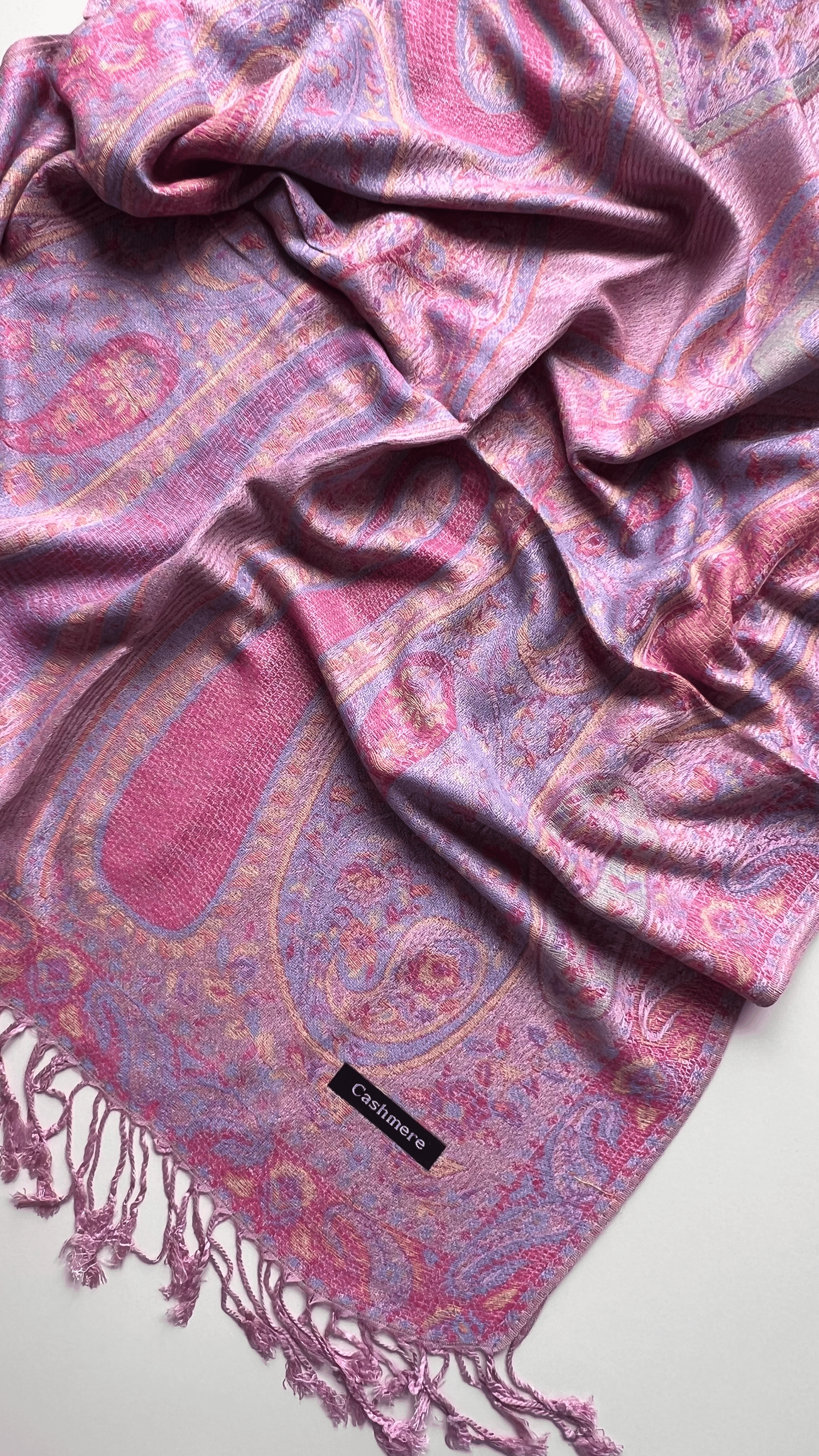 Pudra Pembe Kaşmir Şal 180x70