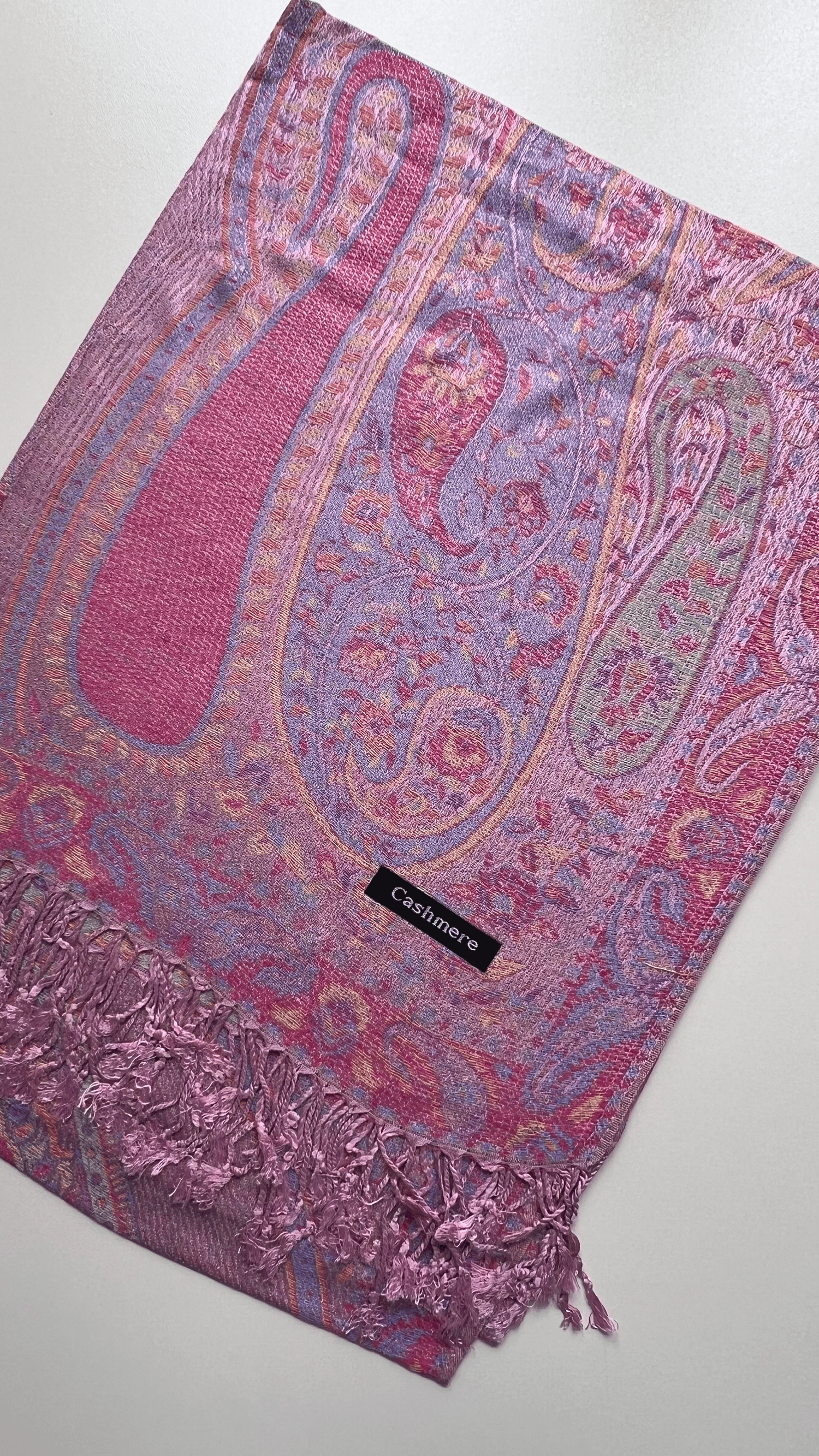 Pudra Pembe Kaşmir Şal 180x70