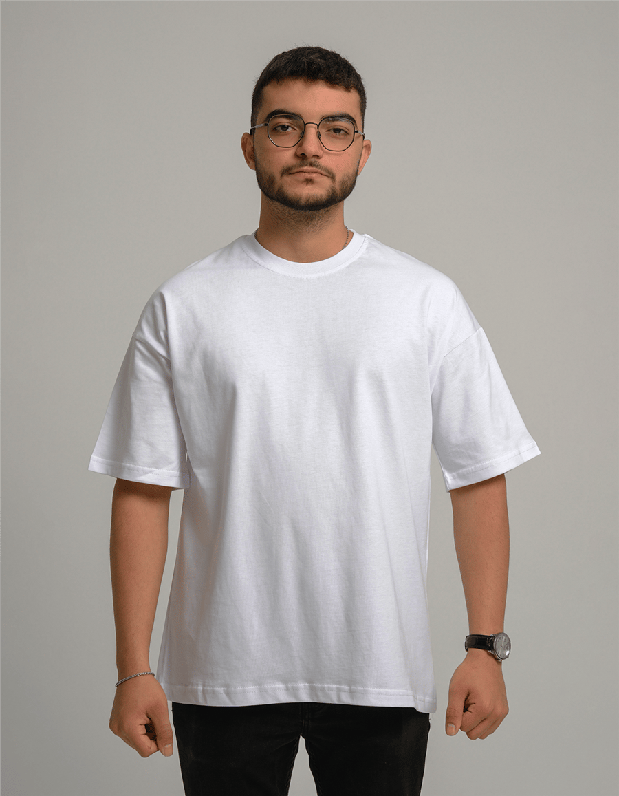 Martini Kokteyl Baskılı Unisex Oversize T-Shirt