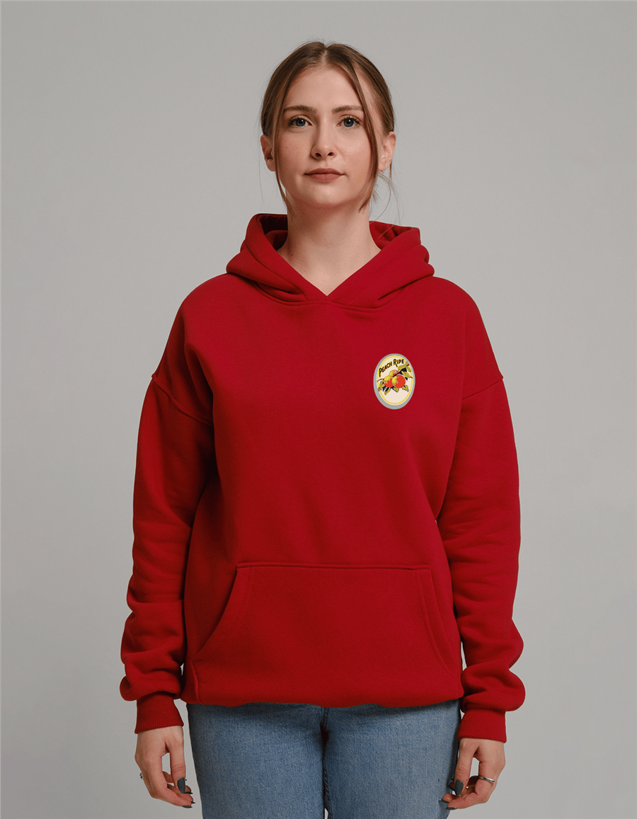 Peach Ripe Baskılı Unisex Kapüşonlu Sweatshirt