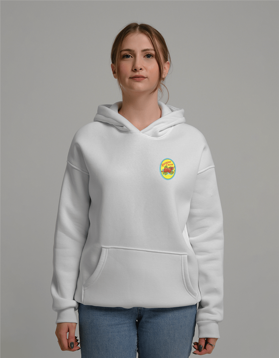 Raspberry Crush Baskılı Unisex Kapüşonlu Sweatshirt
