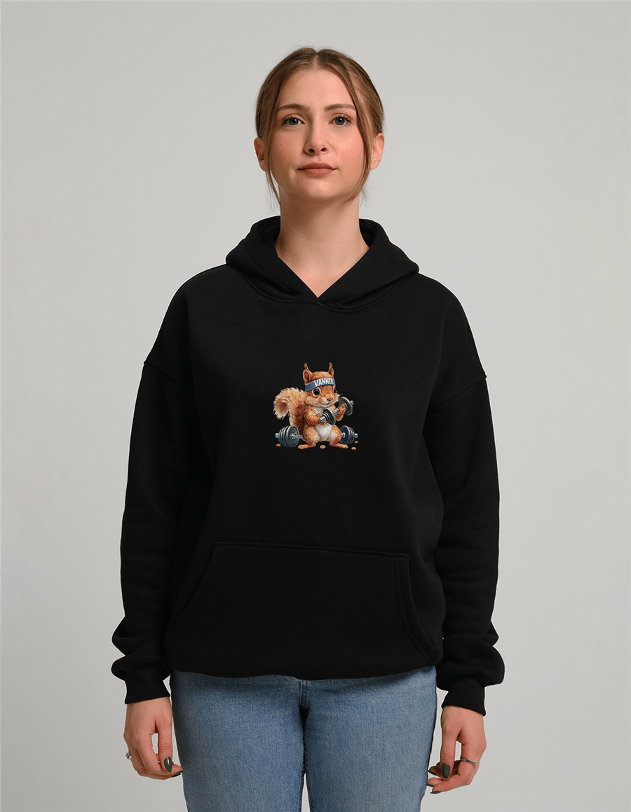 Sporcu Sincap Baskılı Unisex Kapüşonlu Sweatshirt