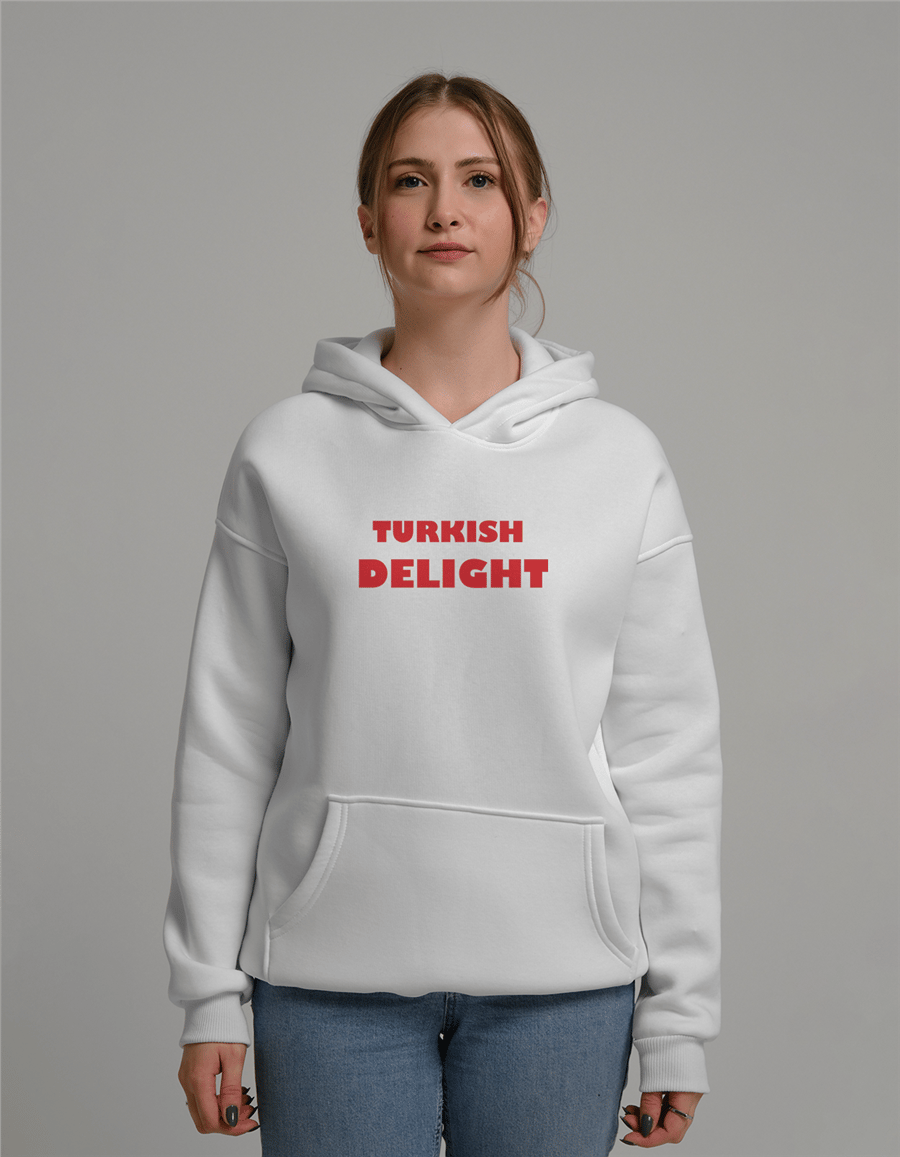 Turkish Delight Baskılı Unisex Kapüşonlu Sweatshirt