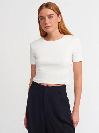 Bisiklet Yaka Crop