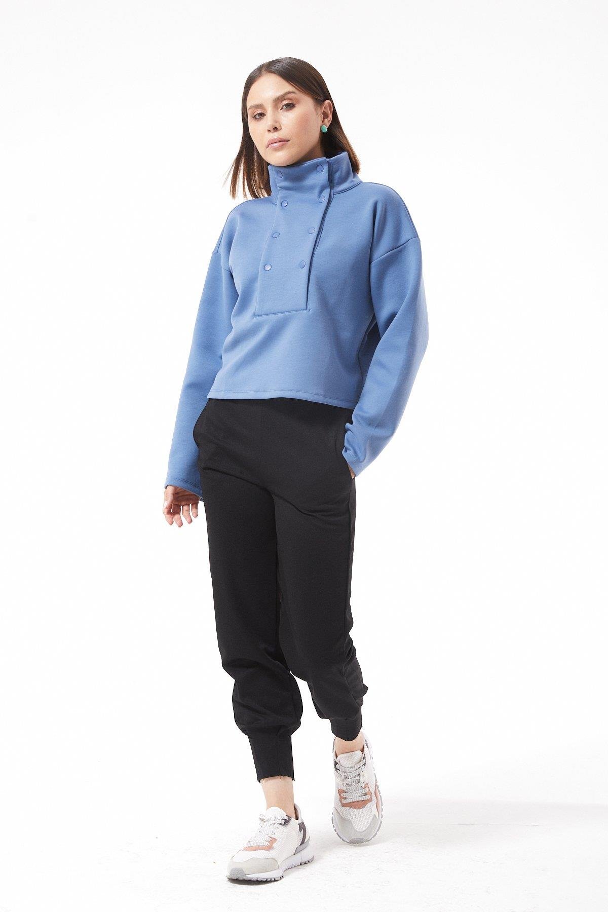 Çıtçıt Yakalı Sweat