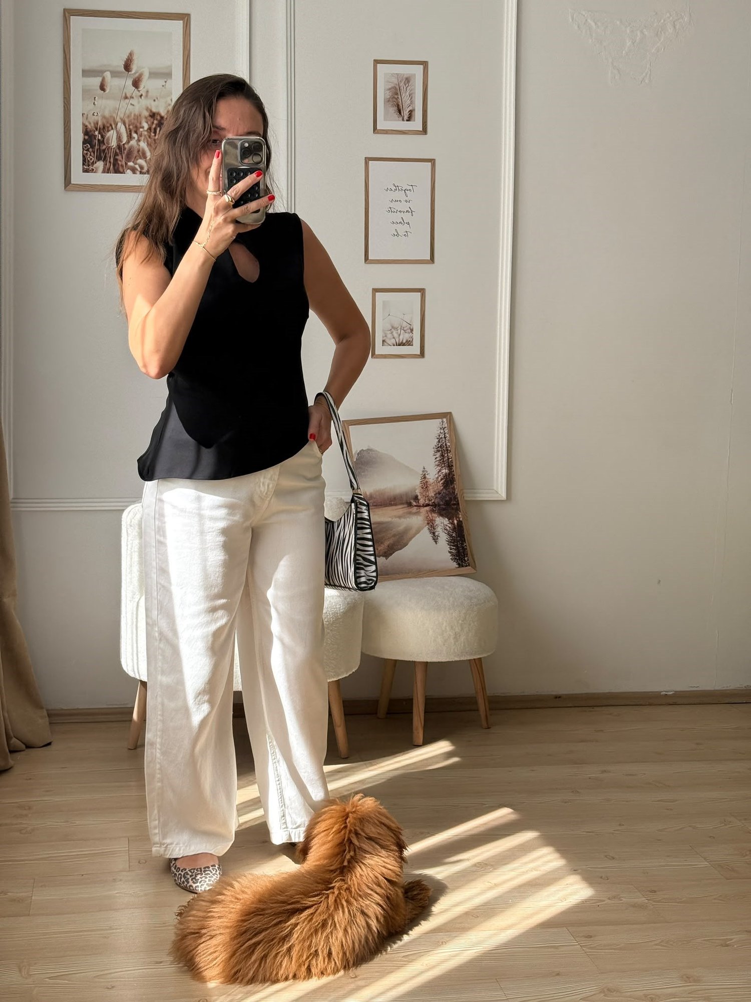 Damla Detaylı Asimetrik Bluz siyah
