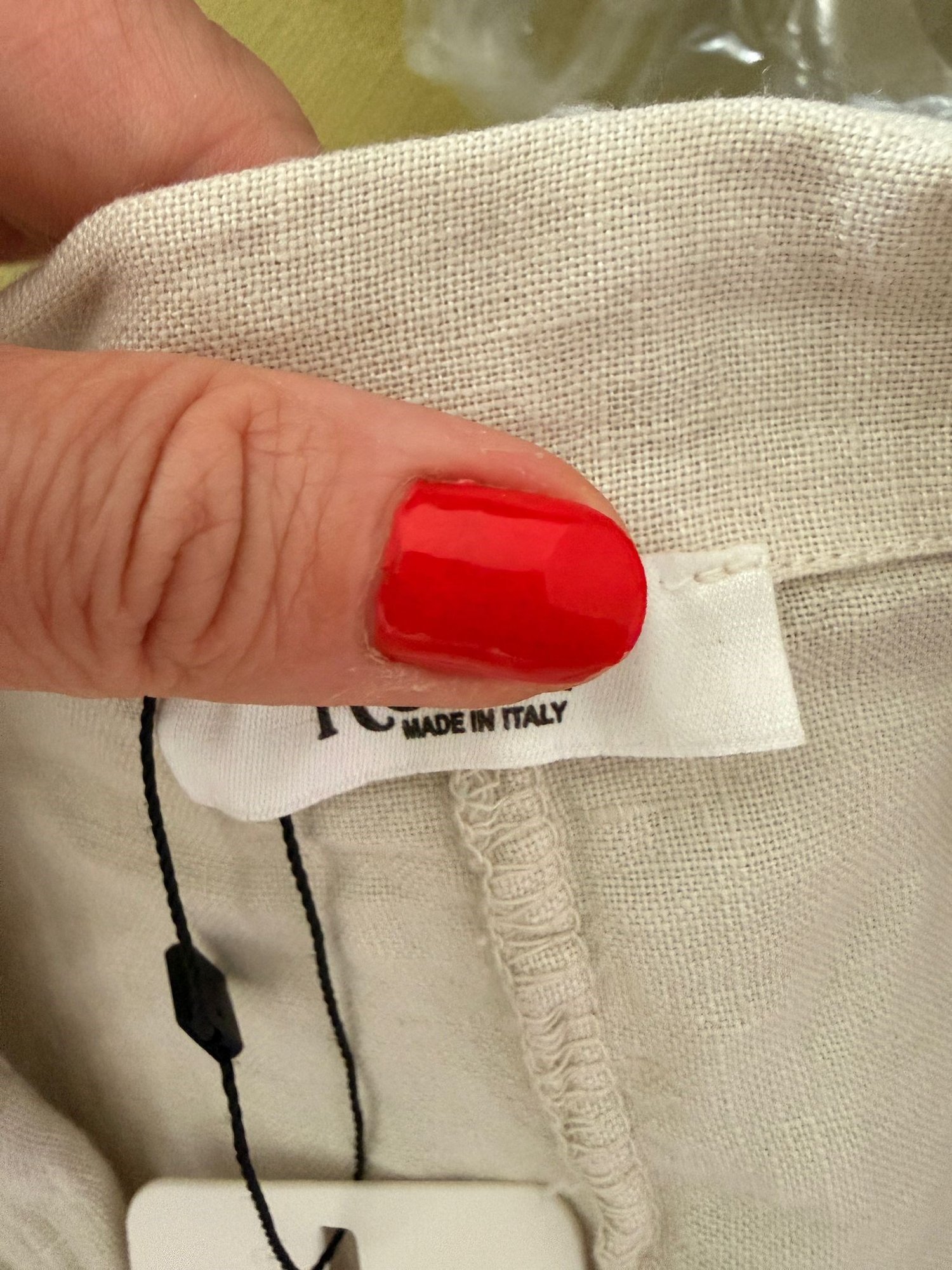 İthal Keten Ceket -Taş