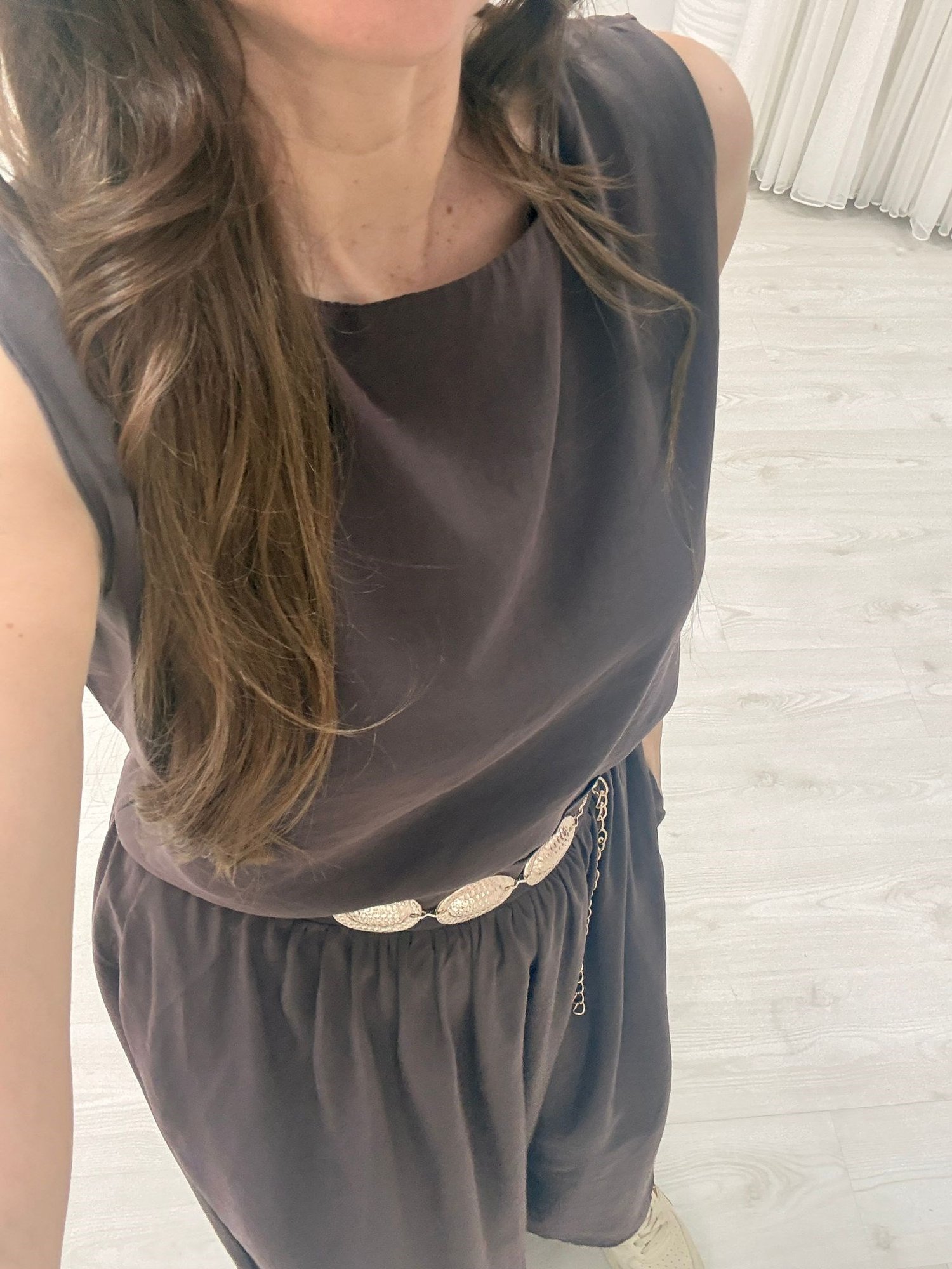 İthal Modal Kumaş Etek Crop Takım