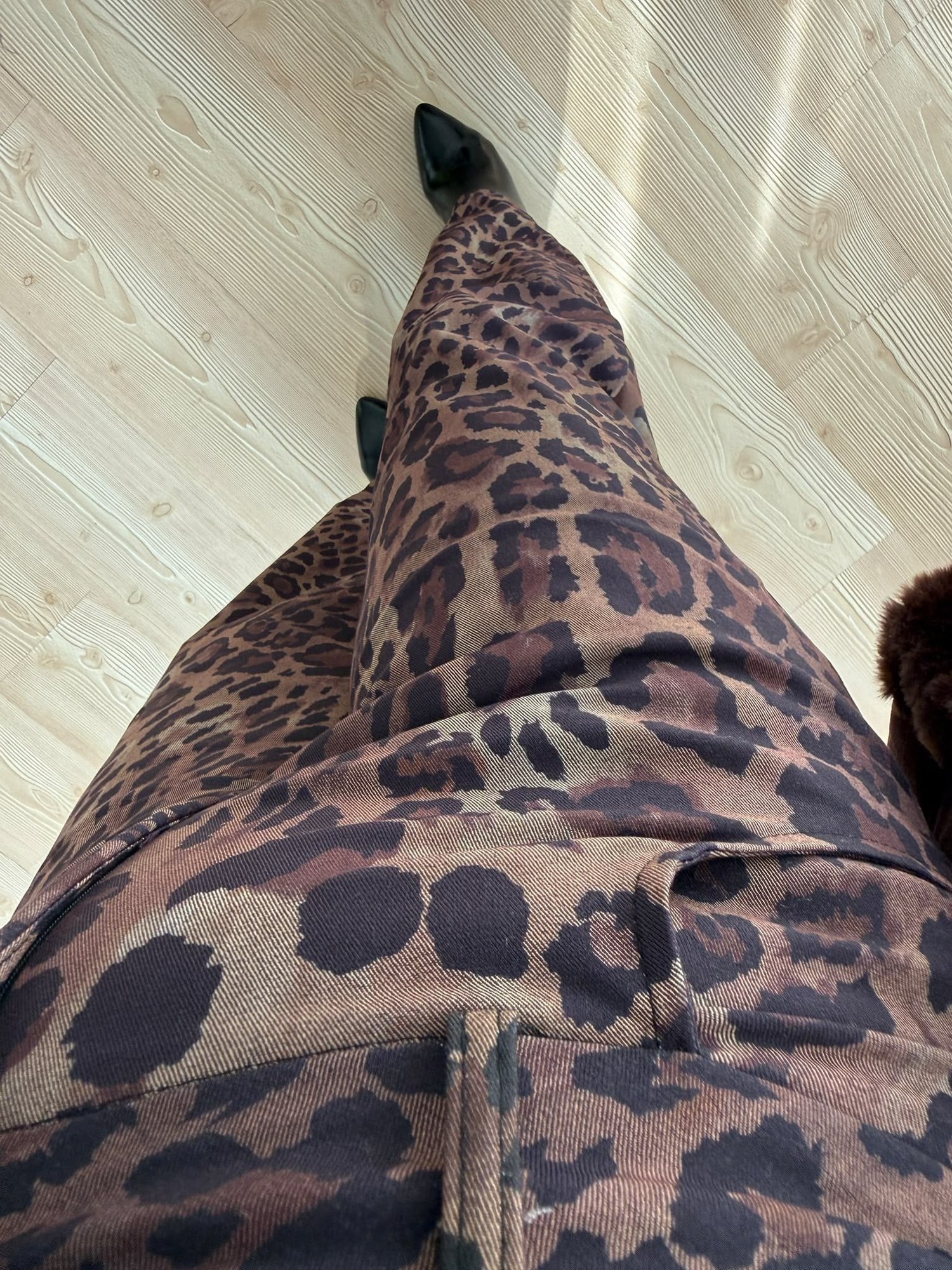 Leopar Desenli Pantolon
