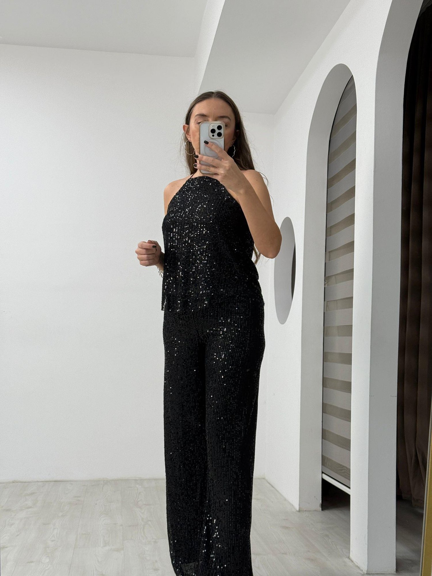 Payetli Pantolon