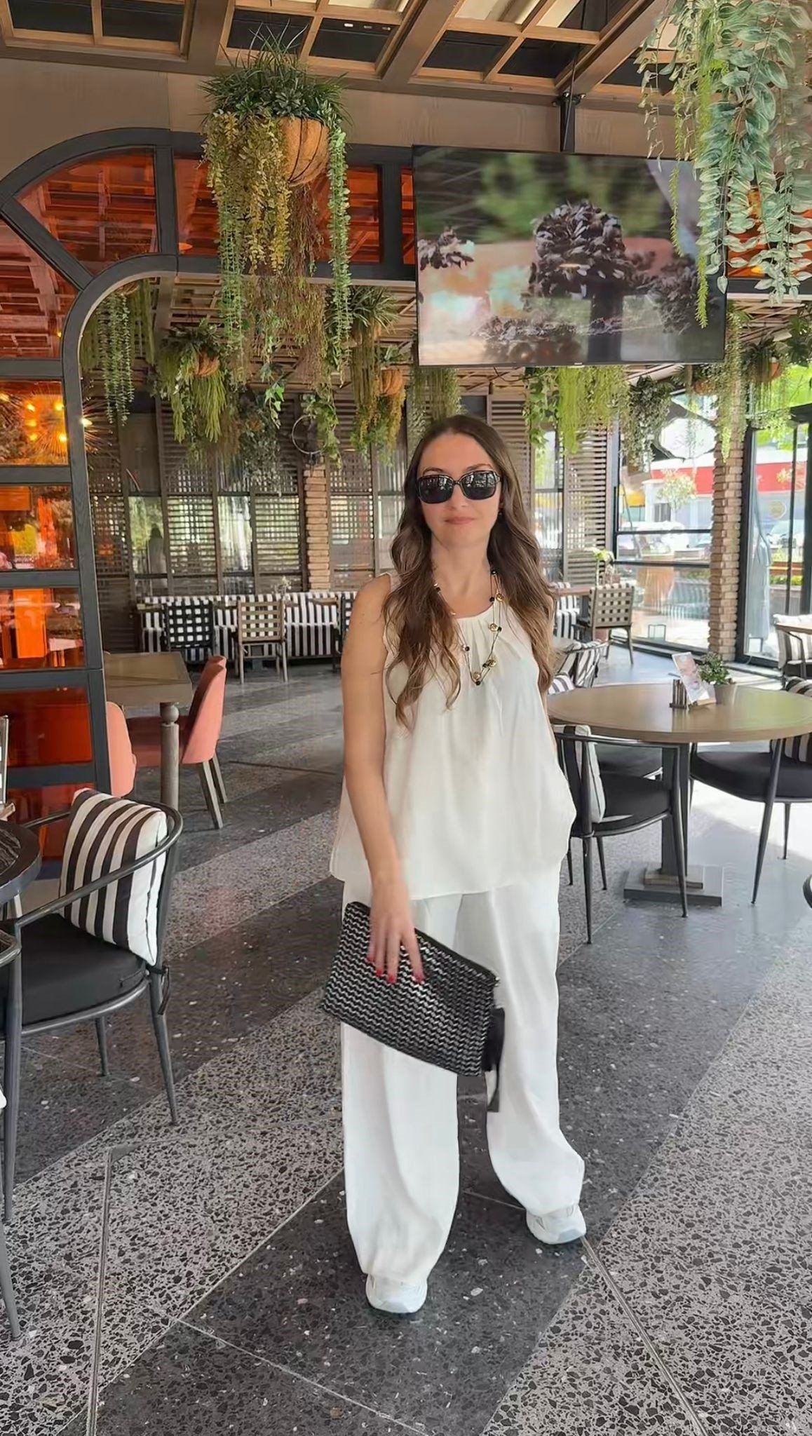 Soleil %100 Pamuk Takım-Beyaz