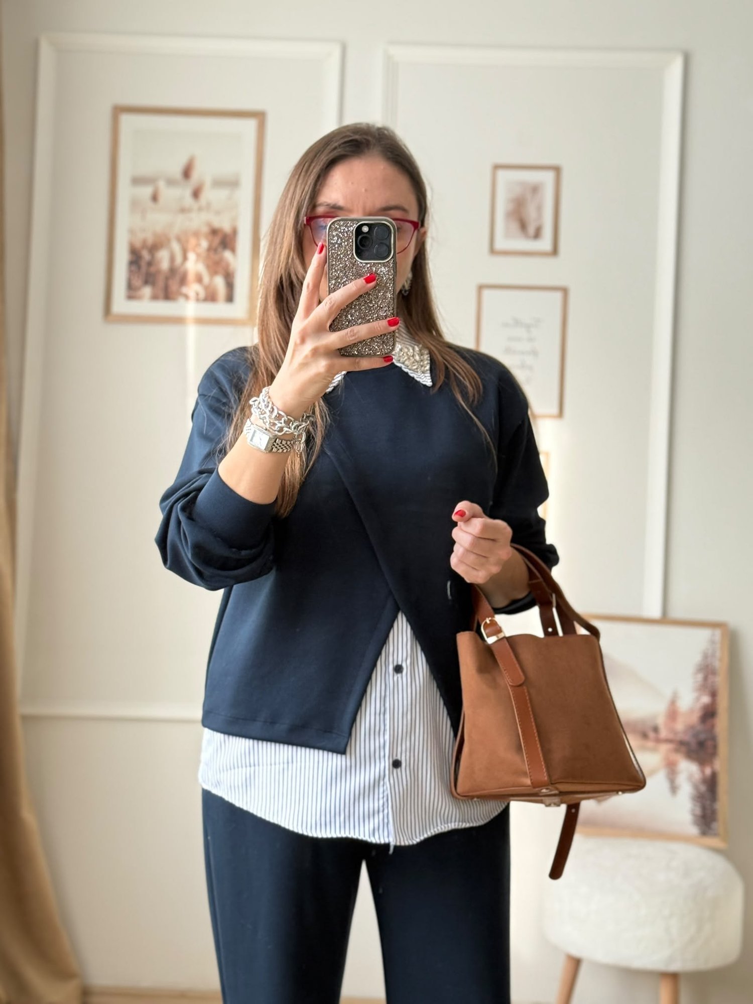 Taş ve Poplin Detaylı Modal Takım