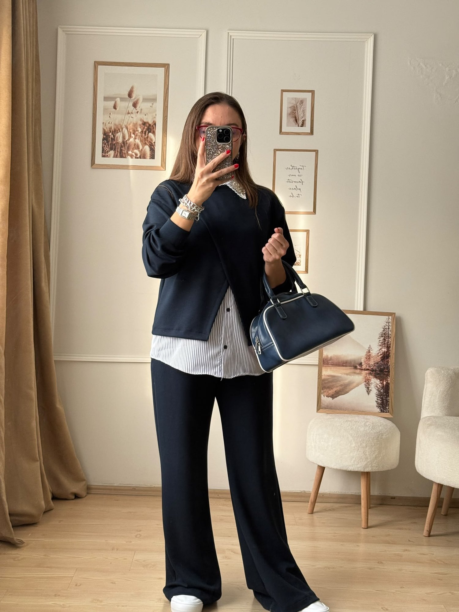 Taş ve Poplin Detaylı Modal Takım