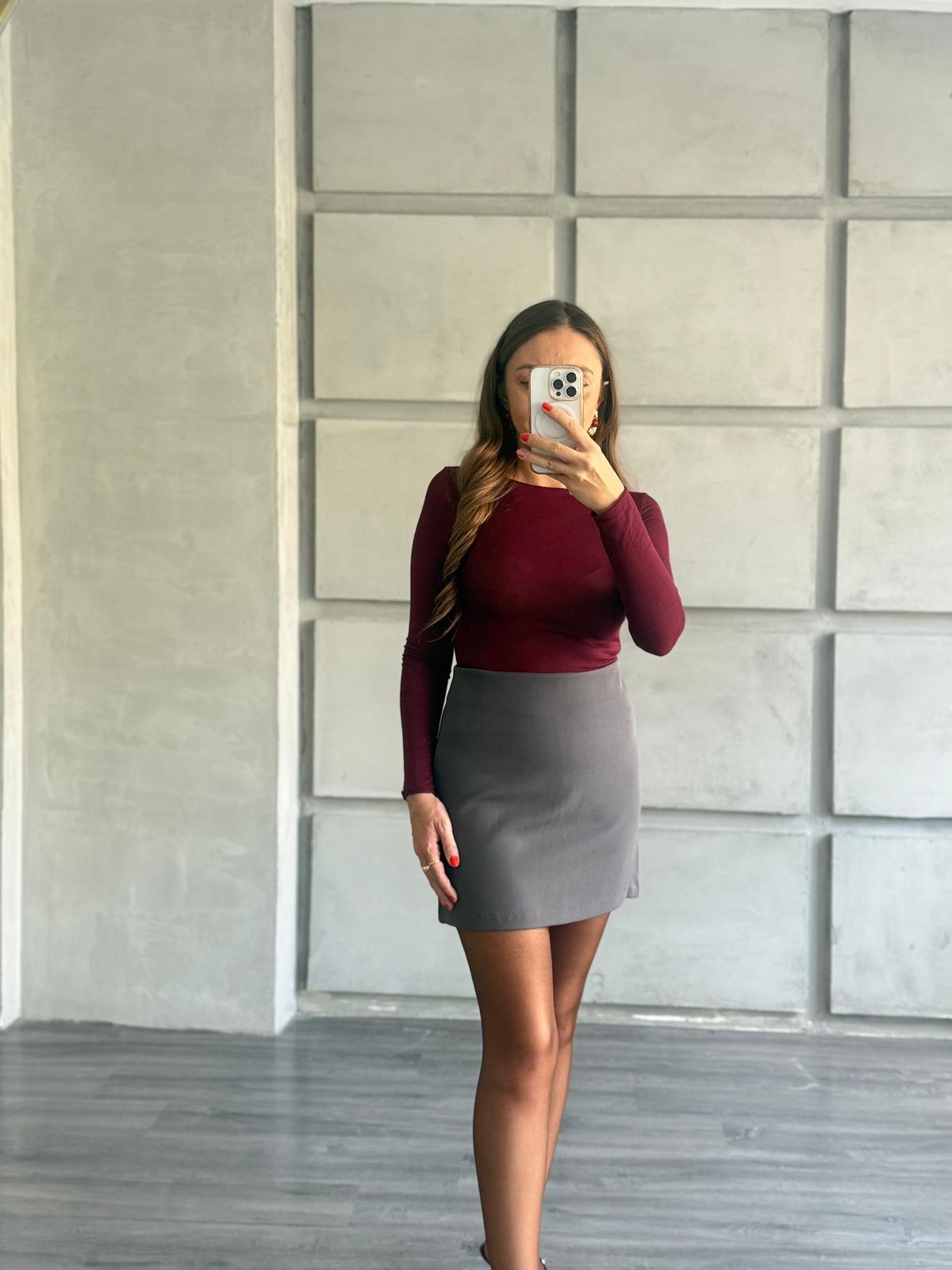 Transparan Kayık Yaka Bluz