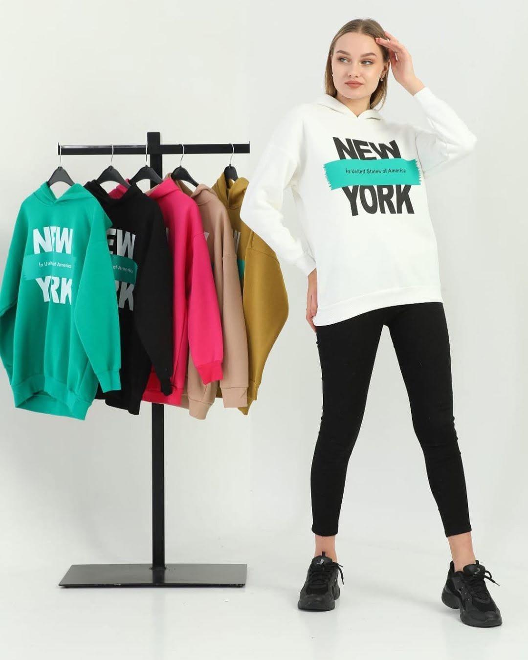 Yeşil Sweat Beyaz Yazılı 