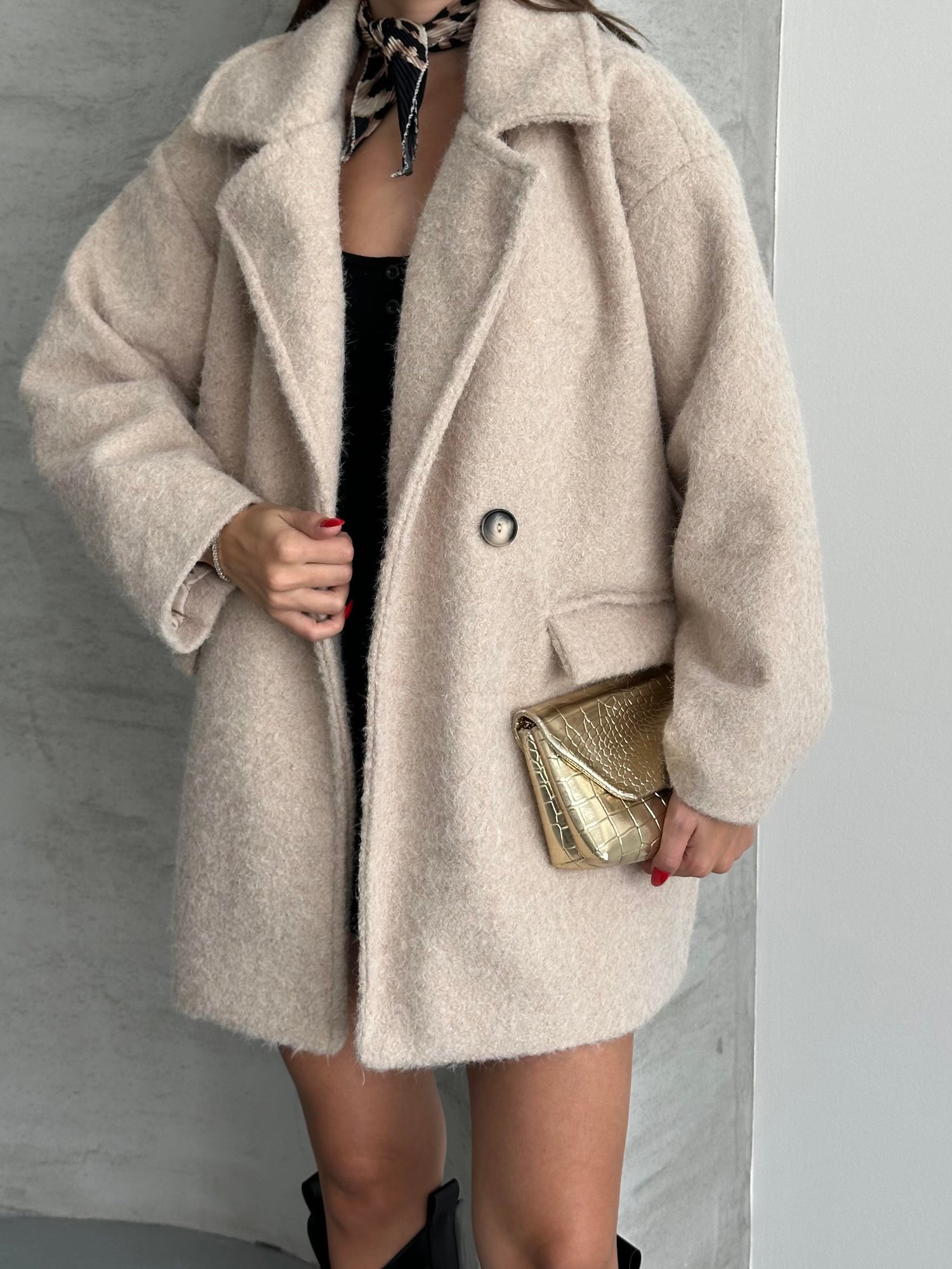 Oversize Astarli Kaban