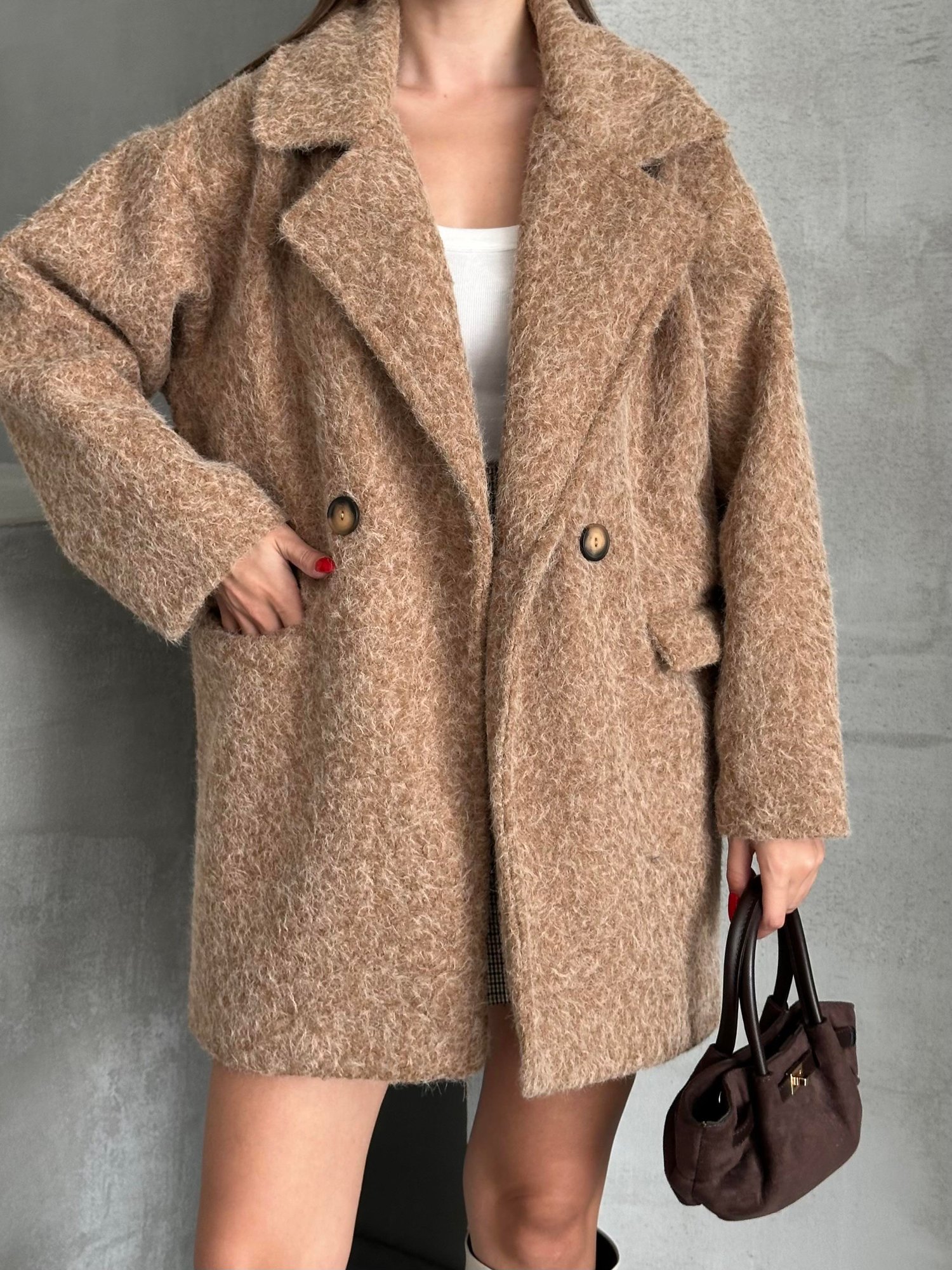 Oversize Astarli Kaban