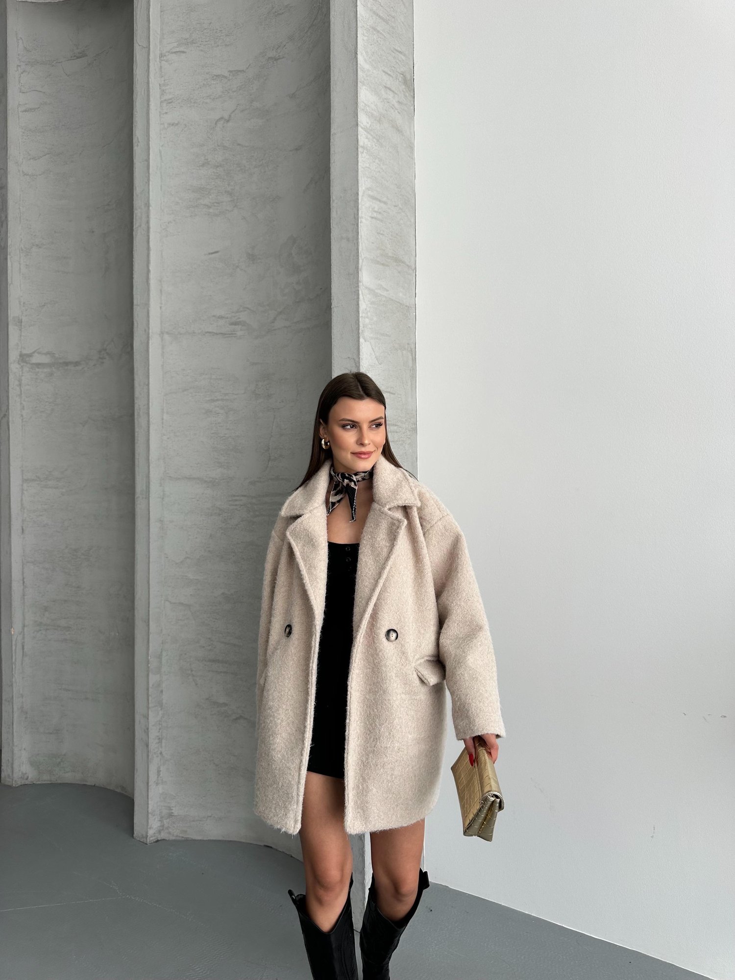 Oversize Astarli Kaban