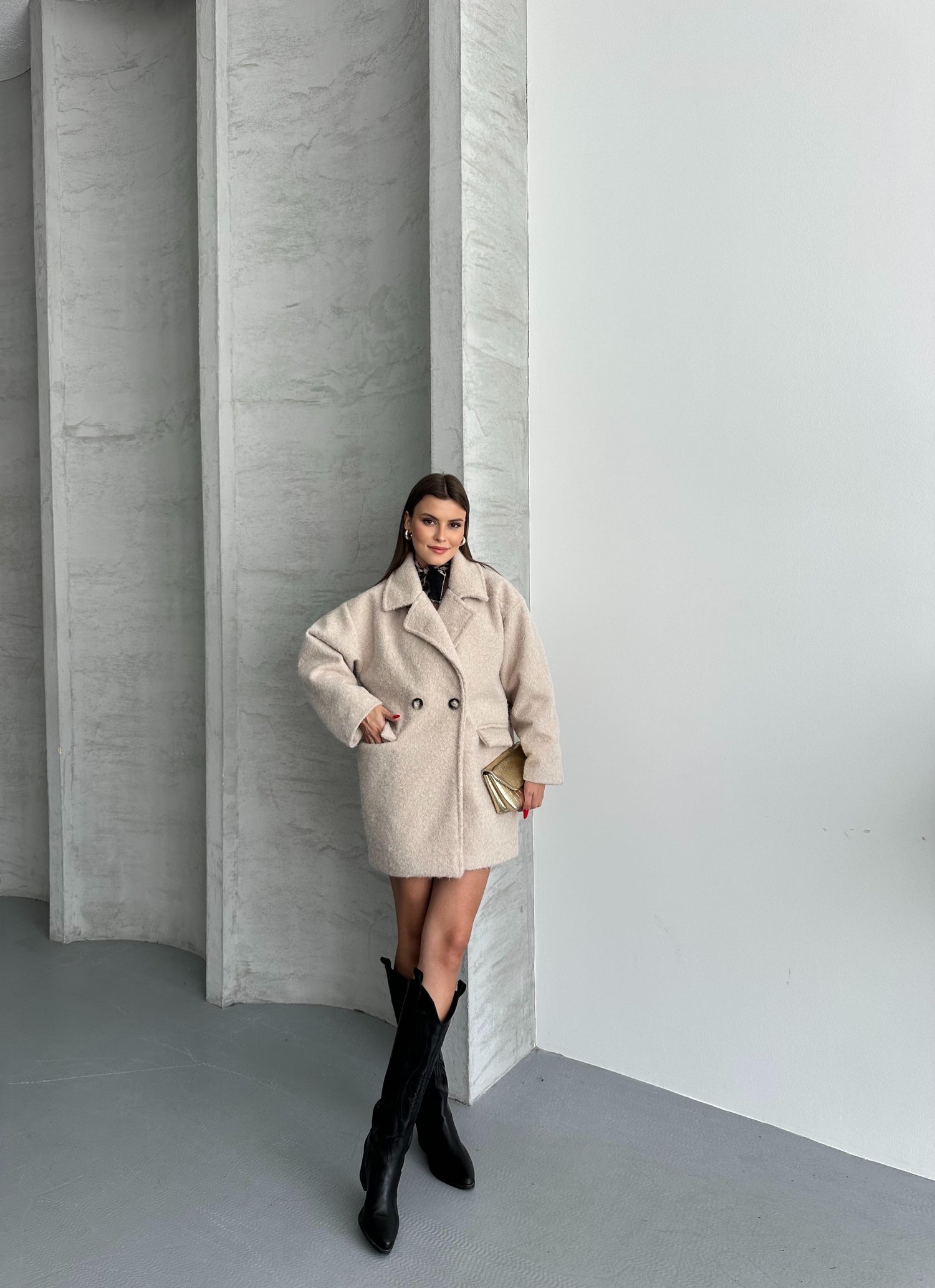 Oversize Astarli Kaban