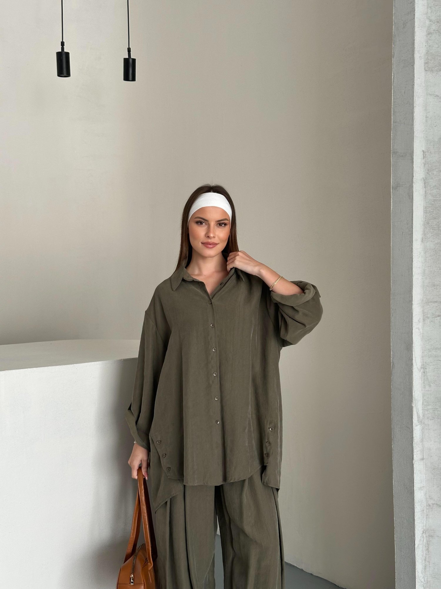 Oversize Gömlek Takım