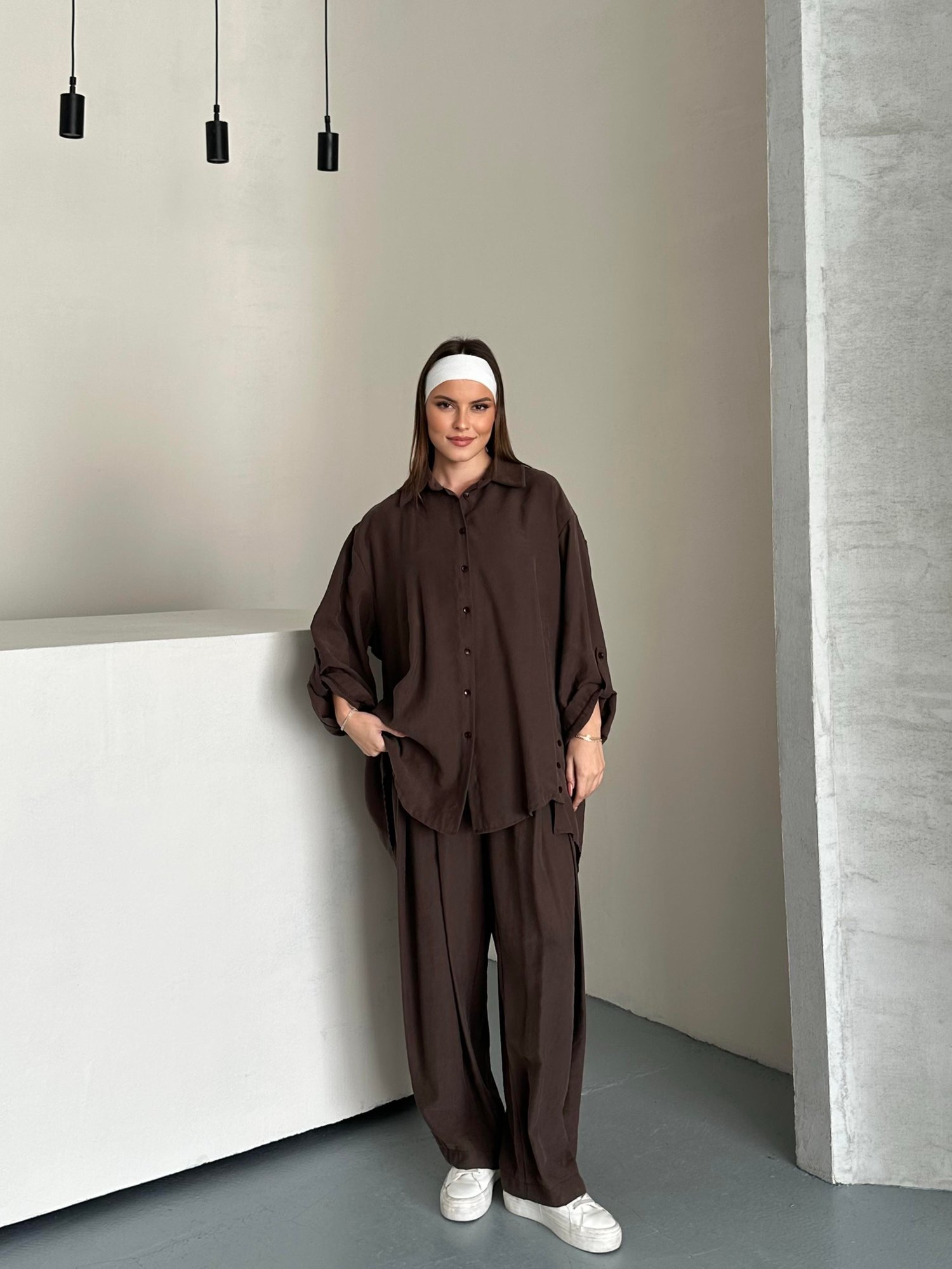 Oversize Gömlek Takım