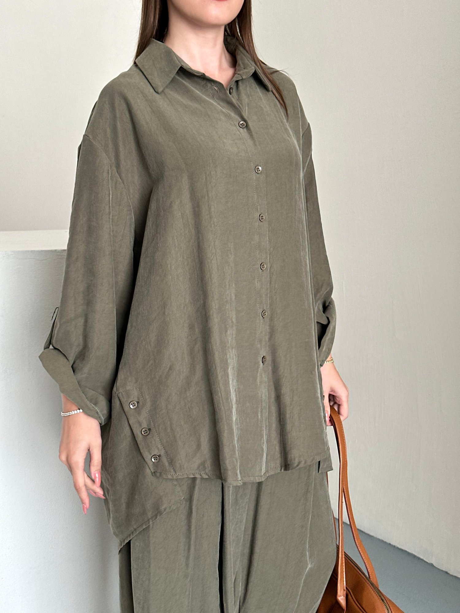 Oversize Gömlek Takım