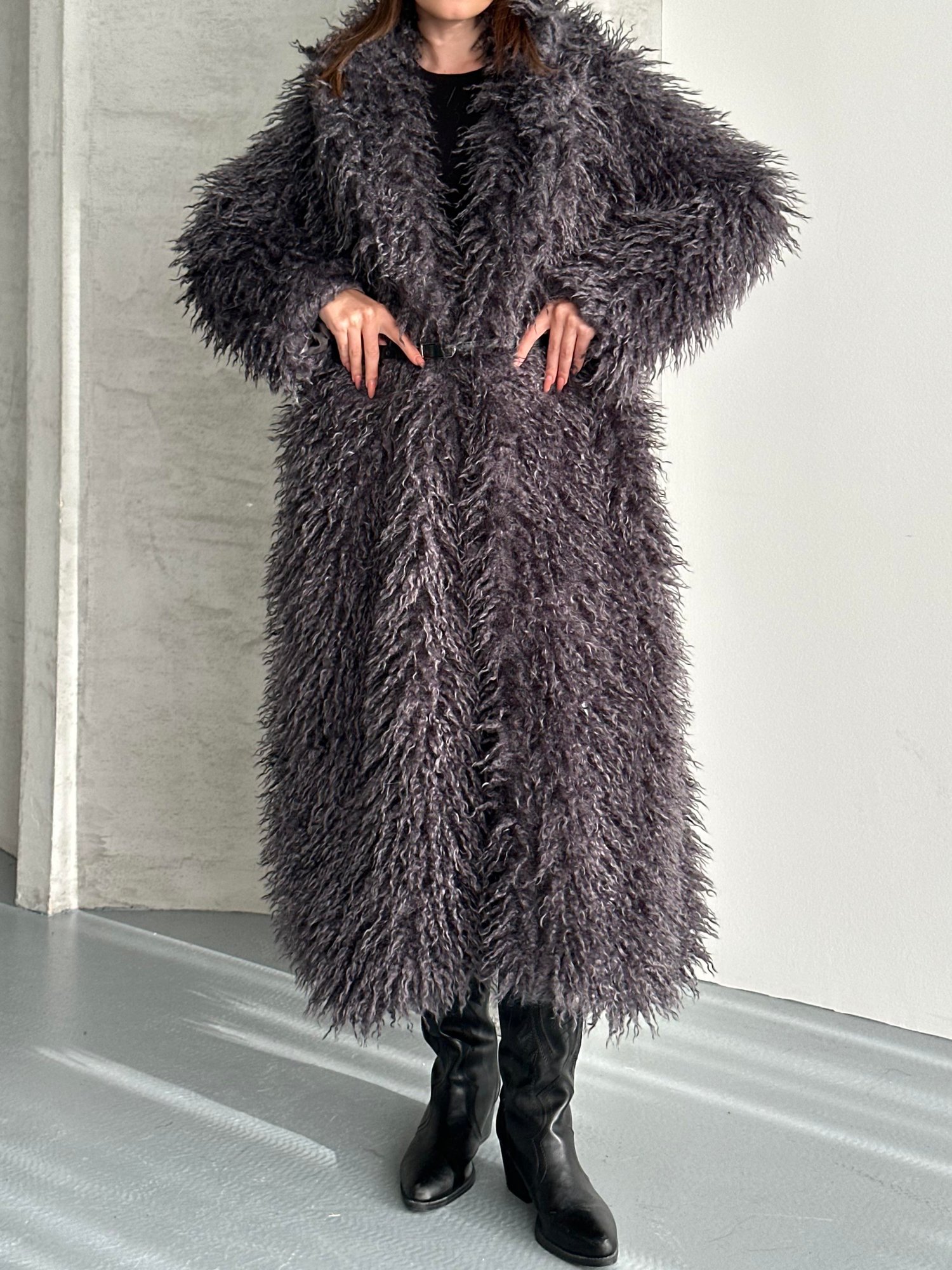 Oversize Uzun Pelus Kürk