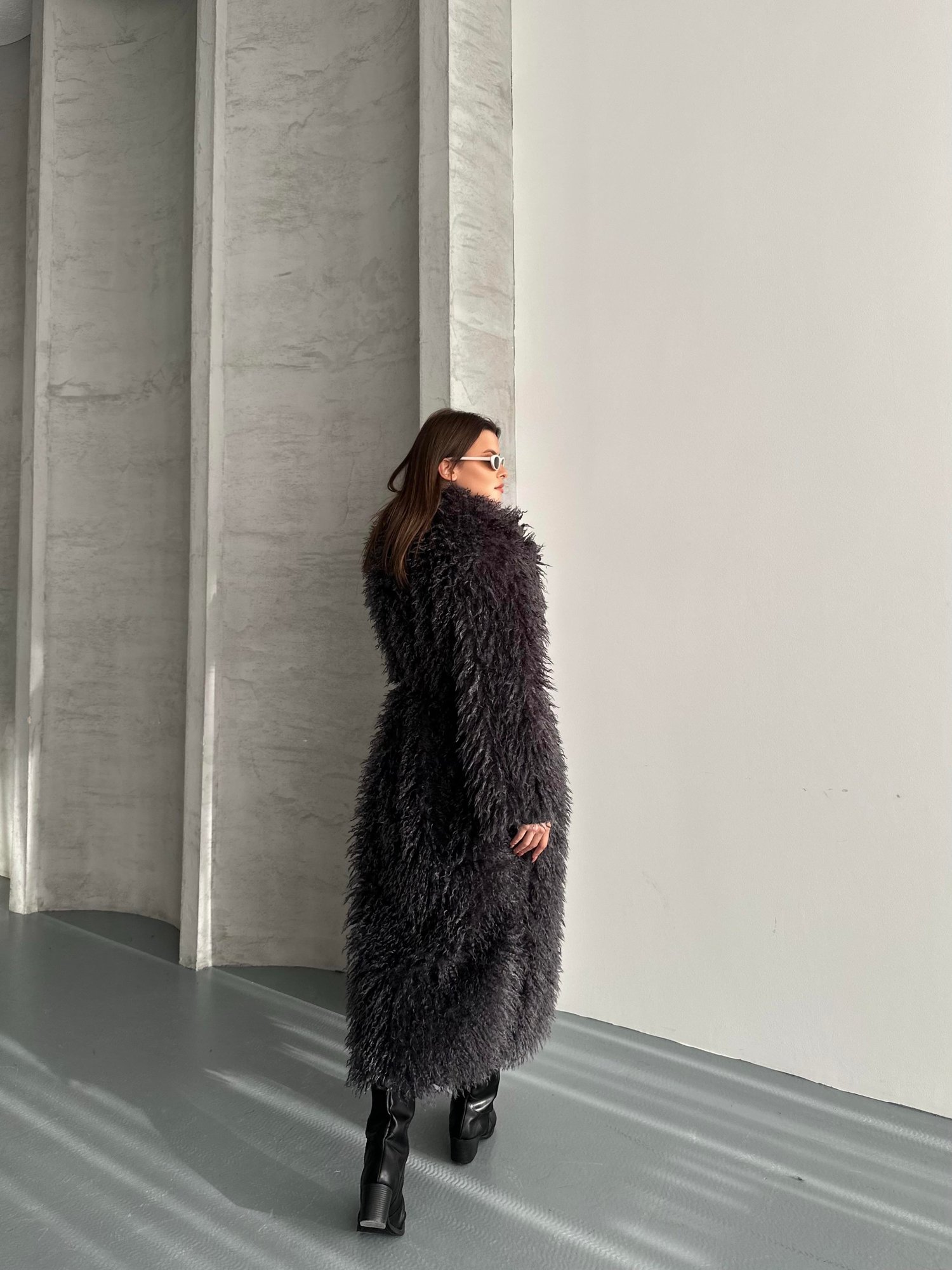Oversize Uzun Pelus Kürk