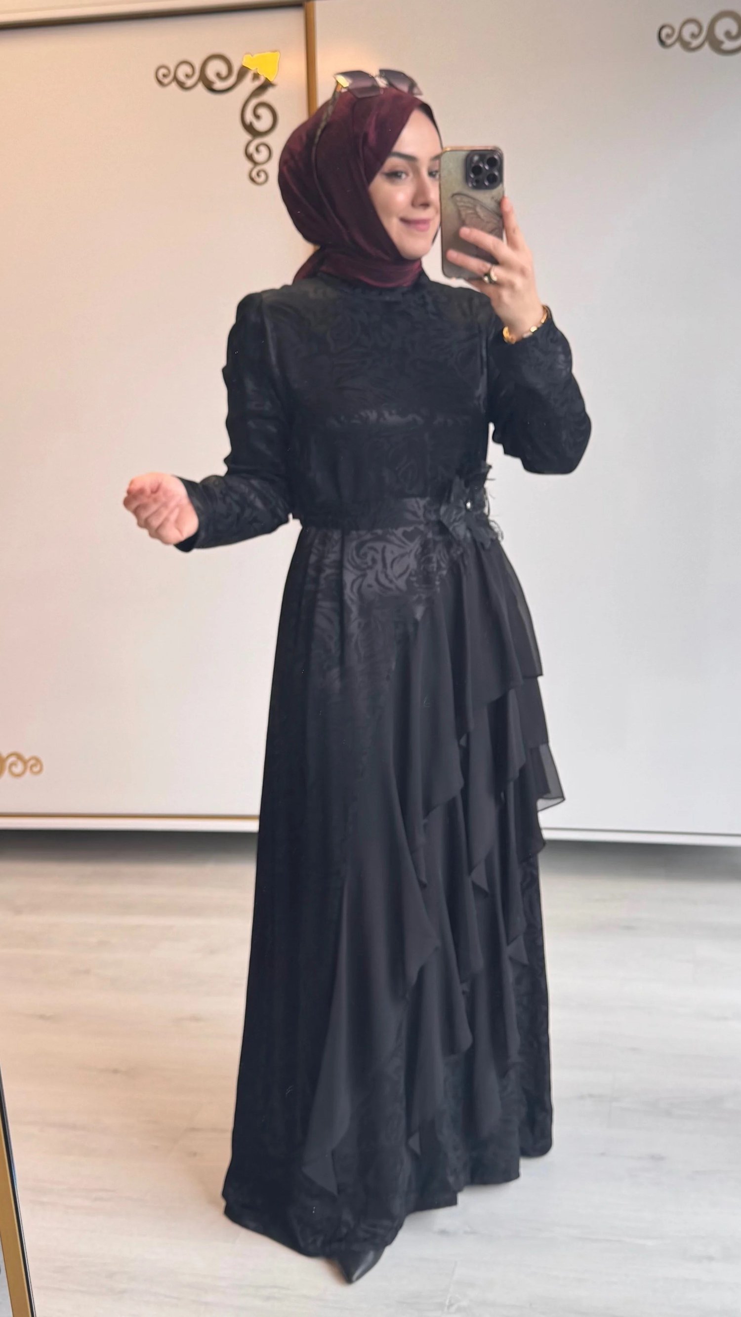 Abiye Elbise Siyah - 1245