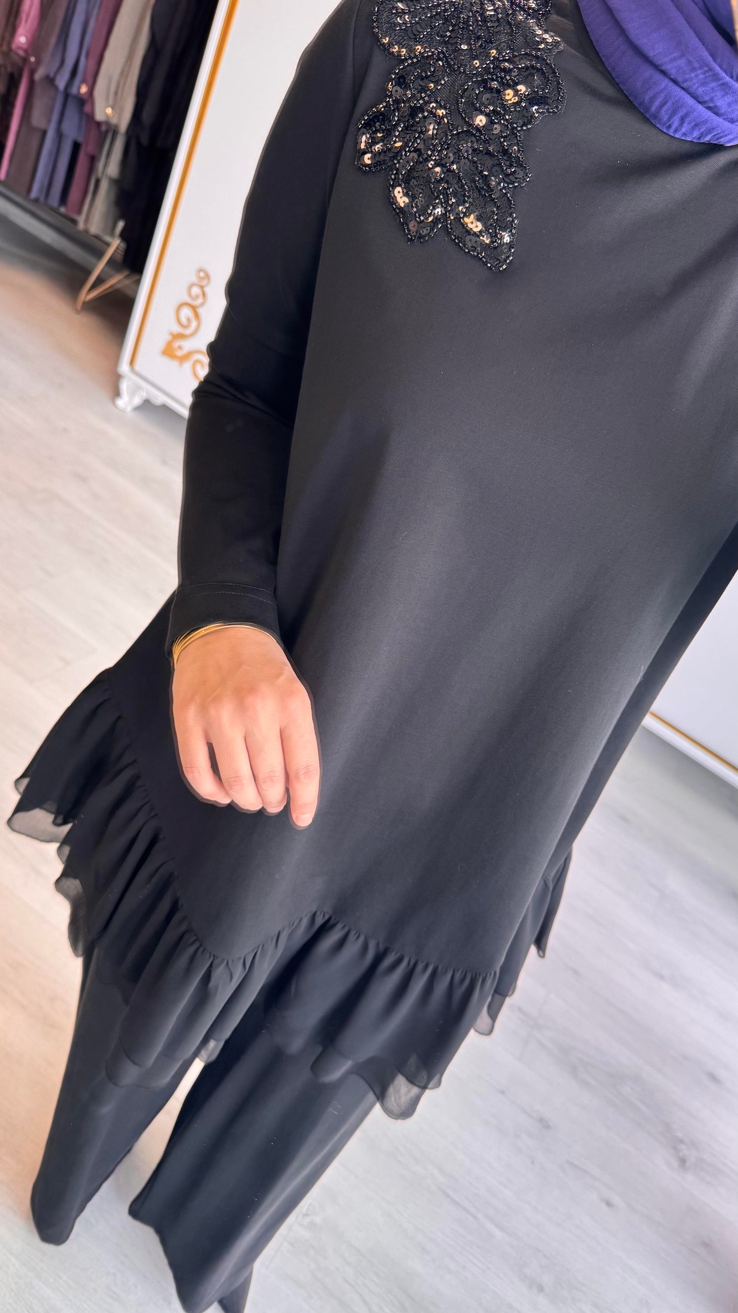 Nurcan Çetin Bambu Takım Siyah