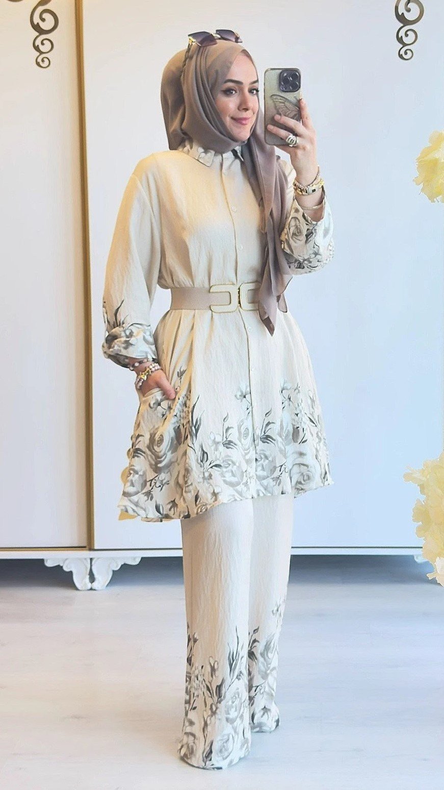 Roza Takım Krem - 1276