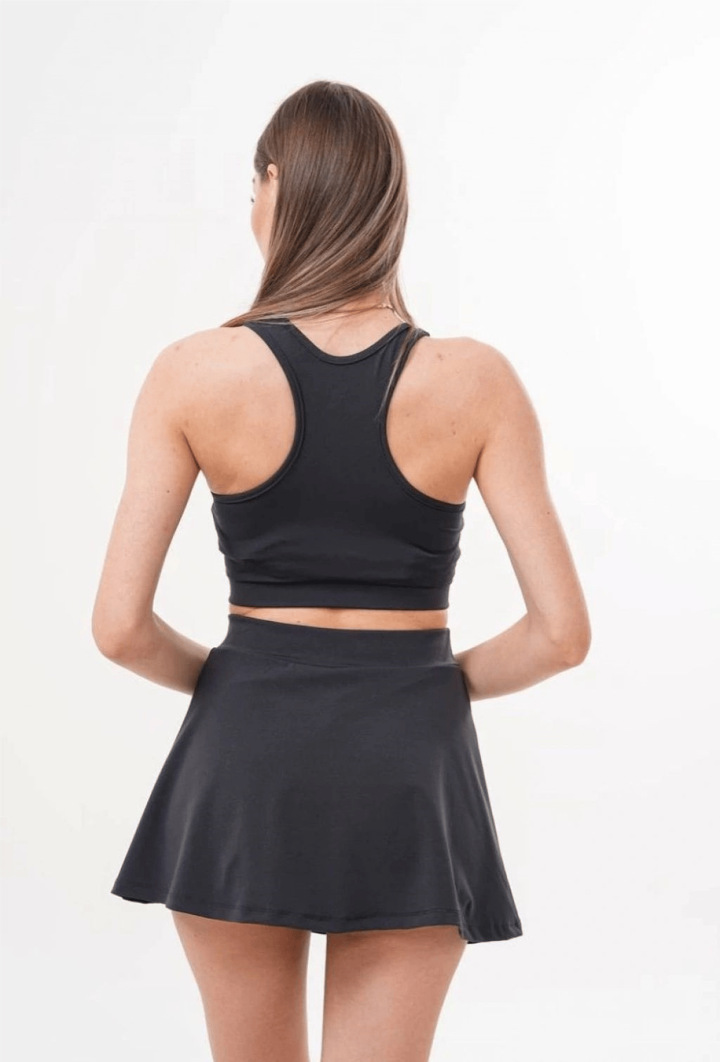 Kadın Etek Tayt Crop Tenis İkili Takım