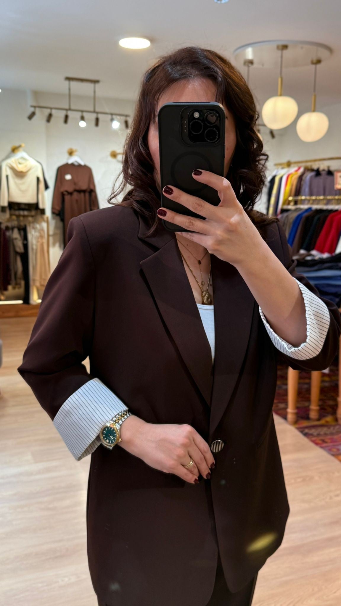 Pantolon Ceket Takım Acı Kahve