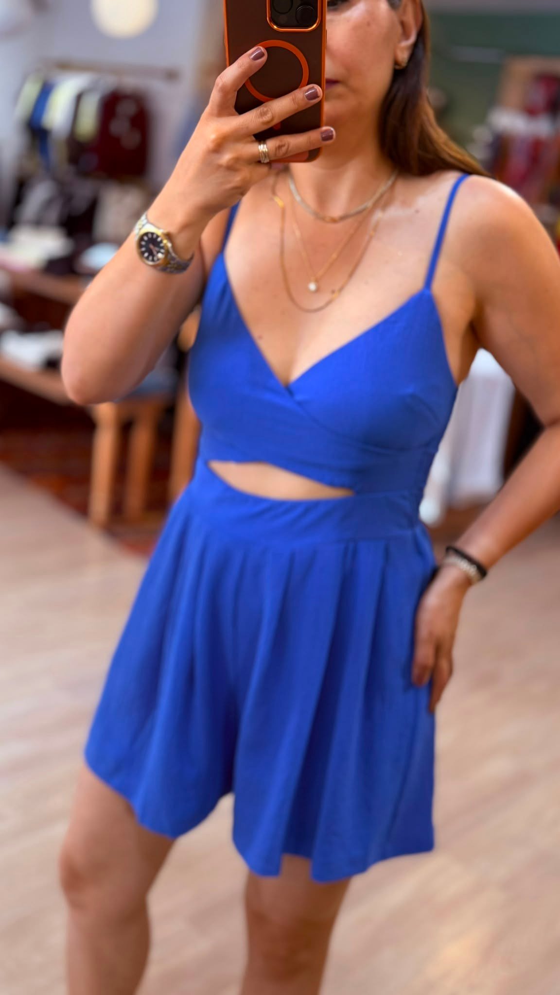 Şortlu Tulum – Mavi