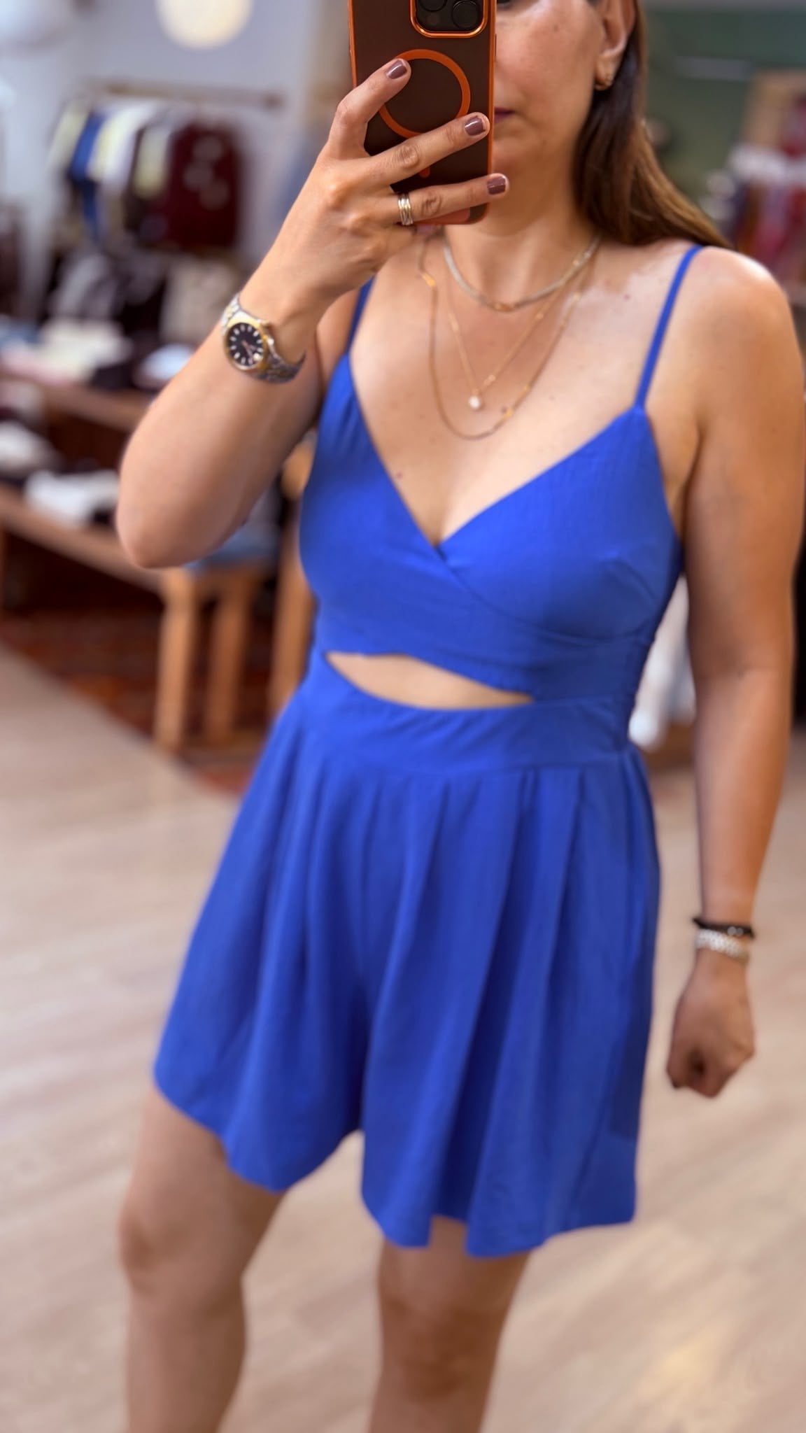 Şortlu Tulum – Mavi