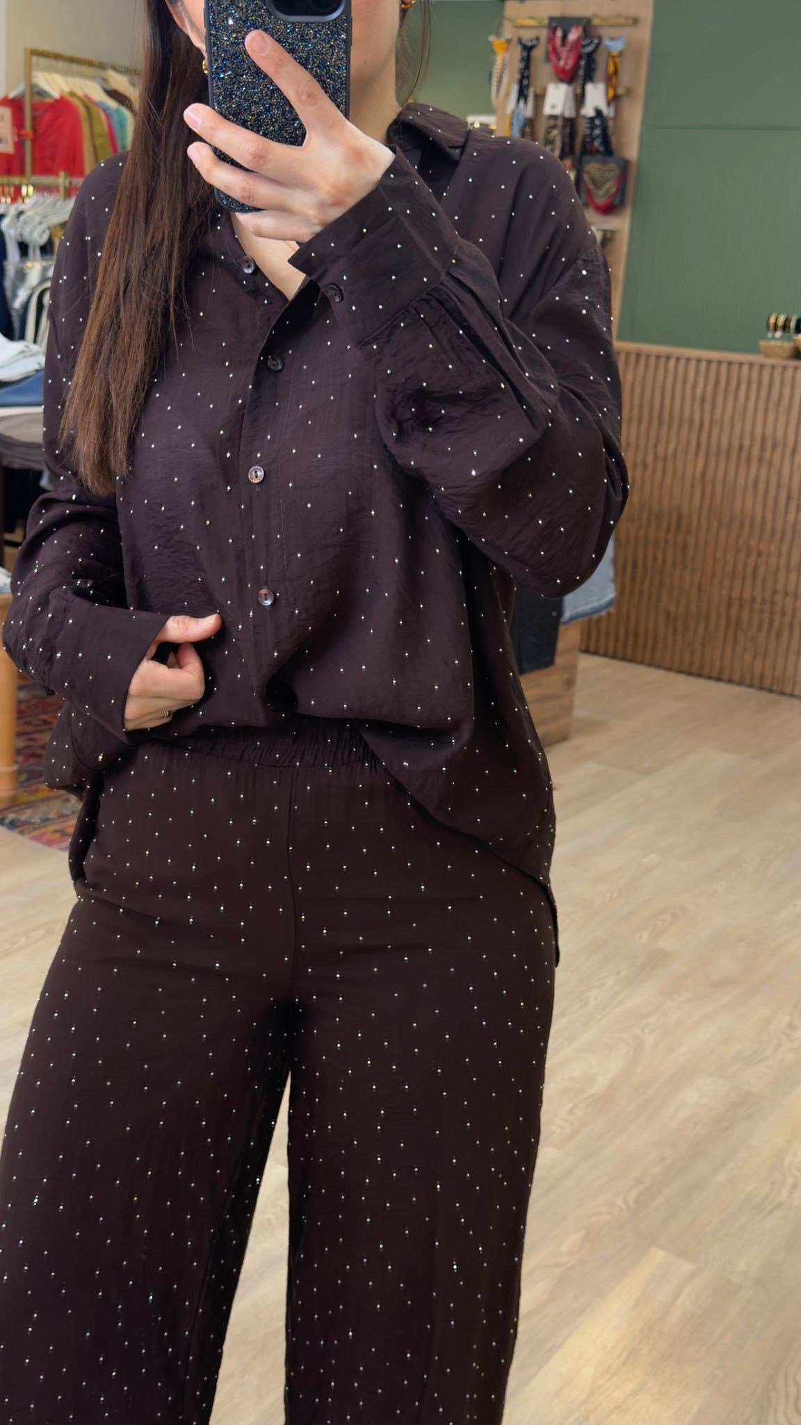 Taşlı Takım Kahve
