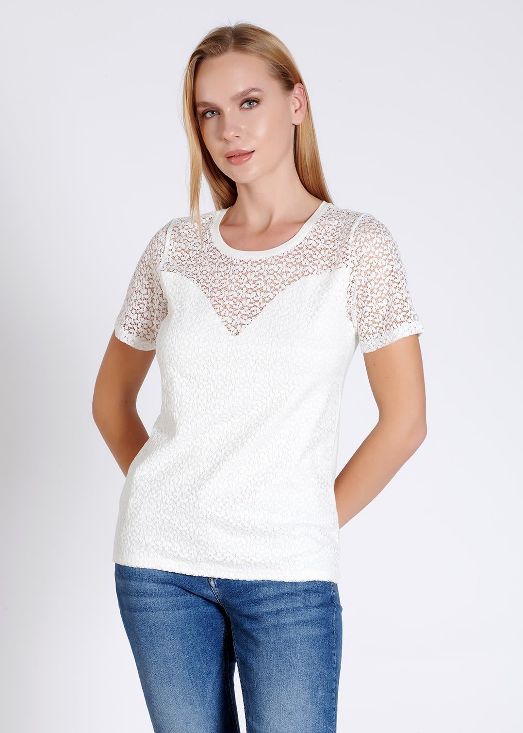 Tamamı Dantel Kadın T-shirt