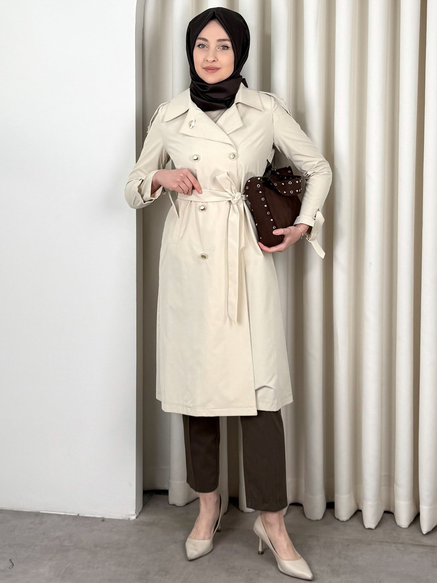 ESİLA TRENCH BEJ