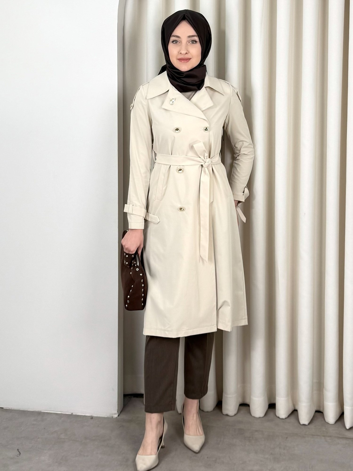 ESİLA TRENCH BEJ