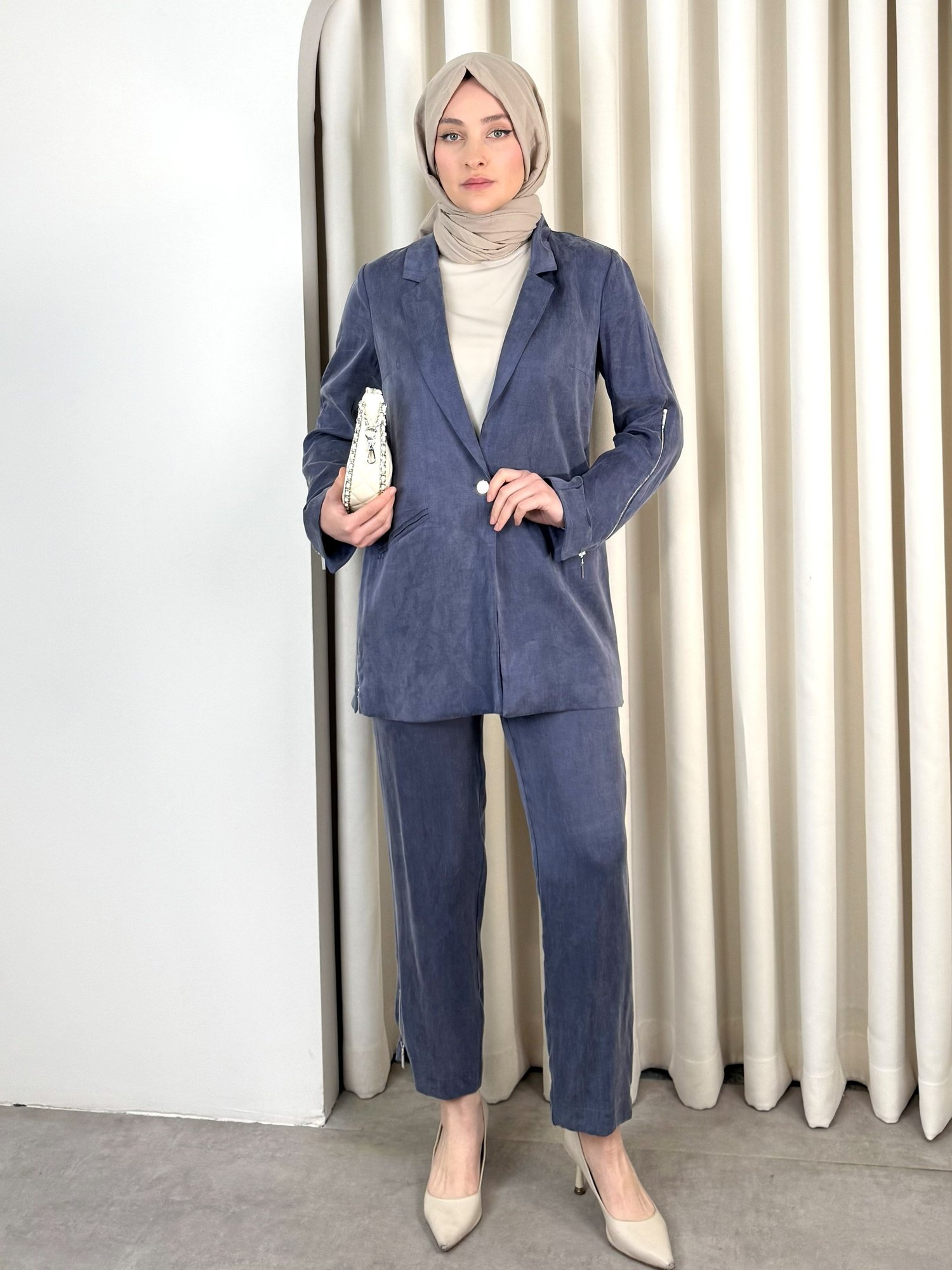 EVA PANTOLON TAKIM İNDİGO