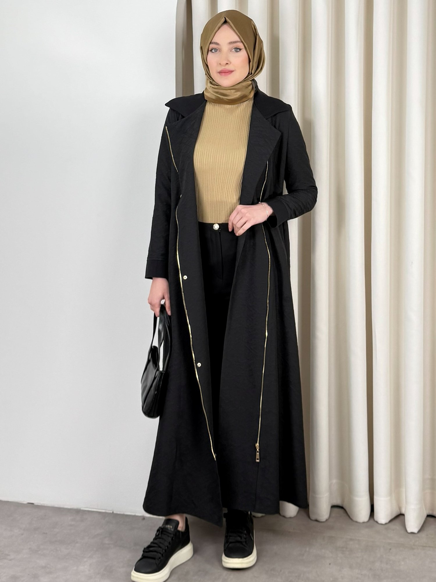 LİSA TRENCH SİYAH