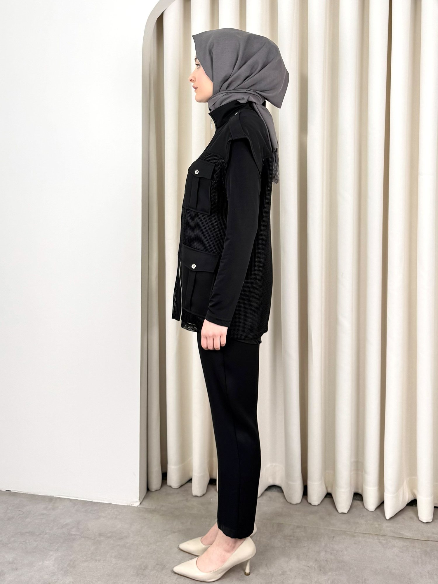 NOURA FİLE TAKIM SİYAH