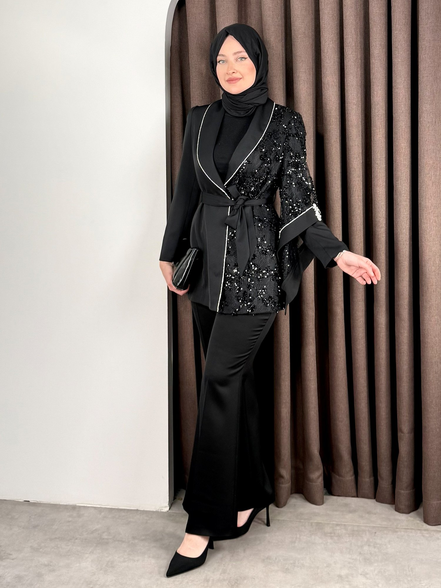 PAYETLİ TAKIM SİYAH