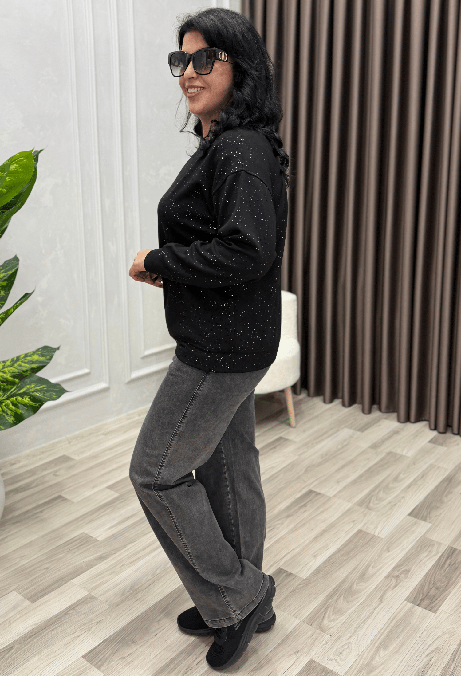 AURA SHIMMER SWEAT SİYAH