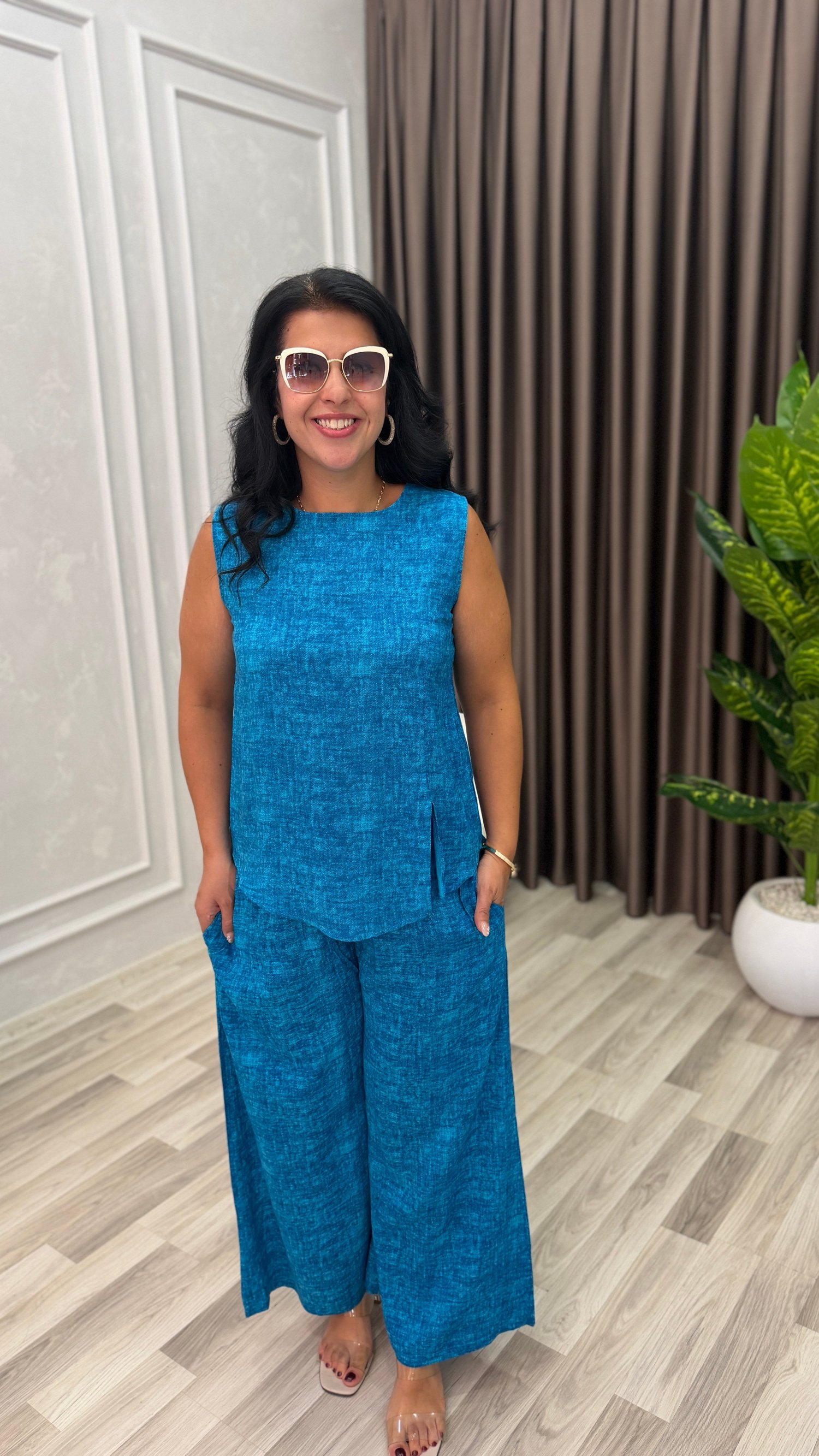 AZURE COMFORT İKİLİ TAKIM İNDİGO MAVİ